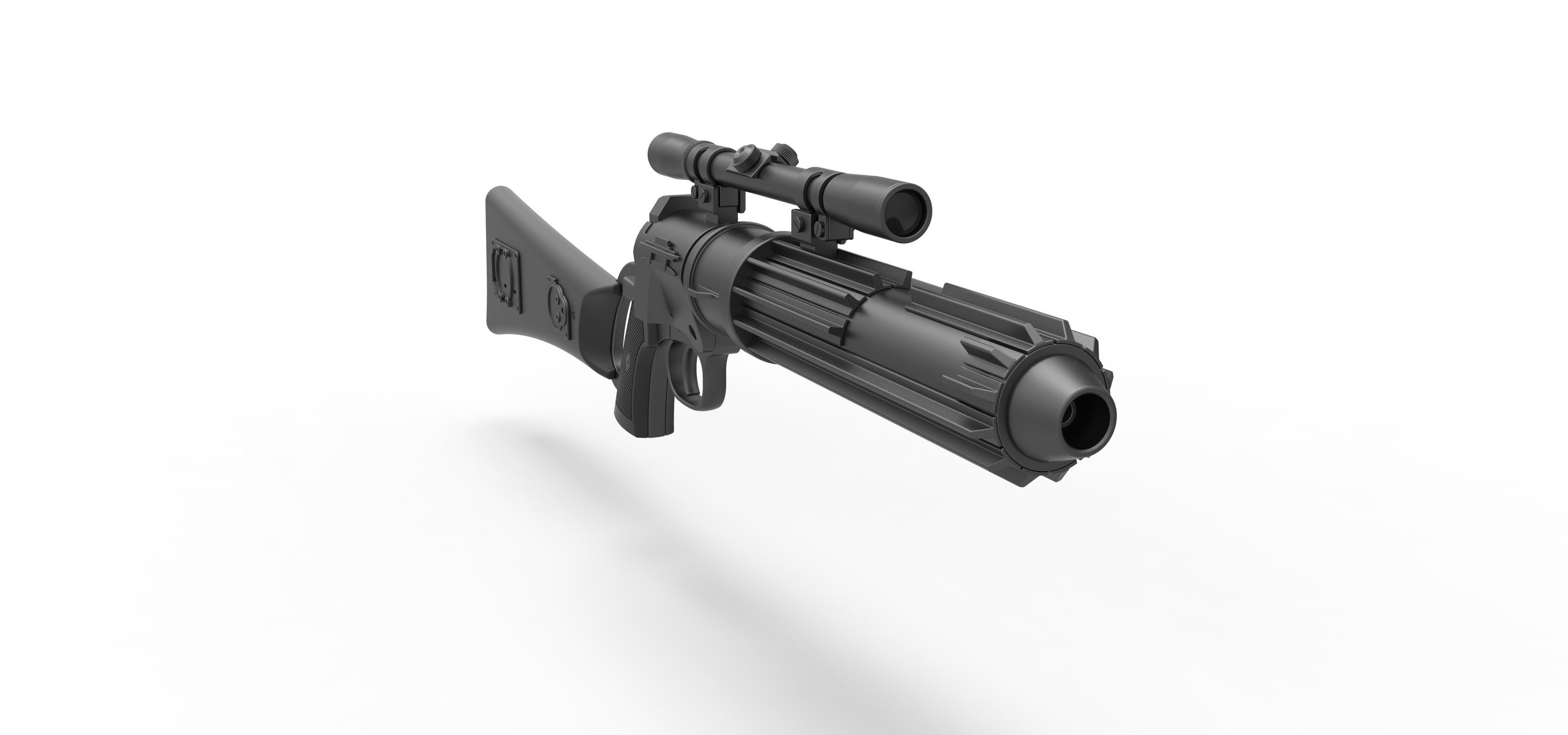 Boba Fett blaster carbine EE-3 from the movie Star Wars ROTJ 3D model_16