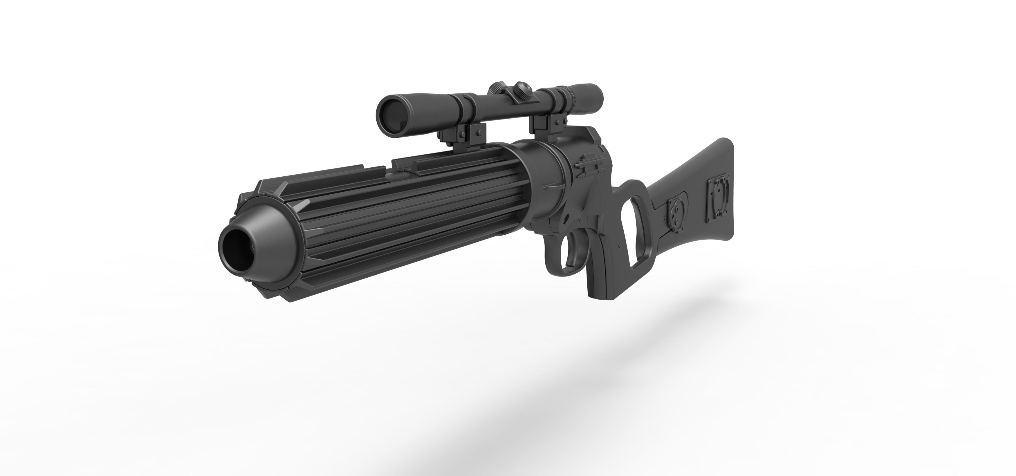 Boba Fett blaster carbine EE-3 from the movie Star Wars ROTJ 3D model_4