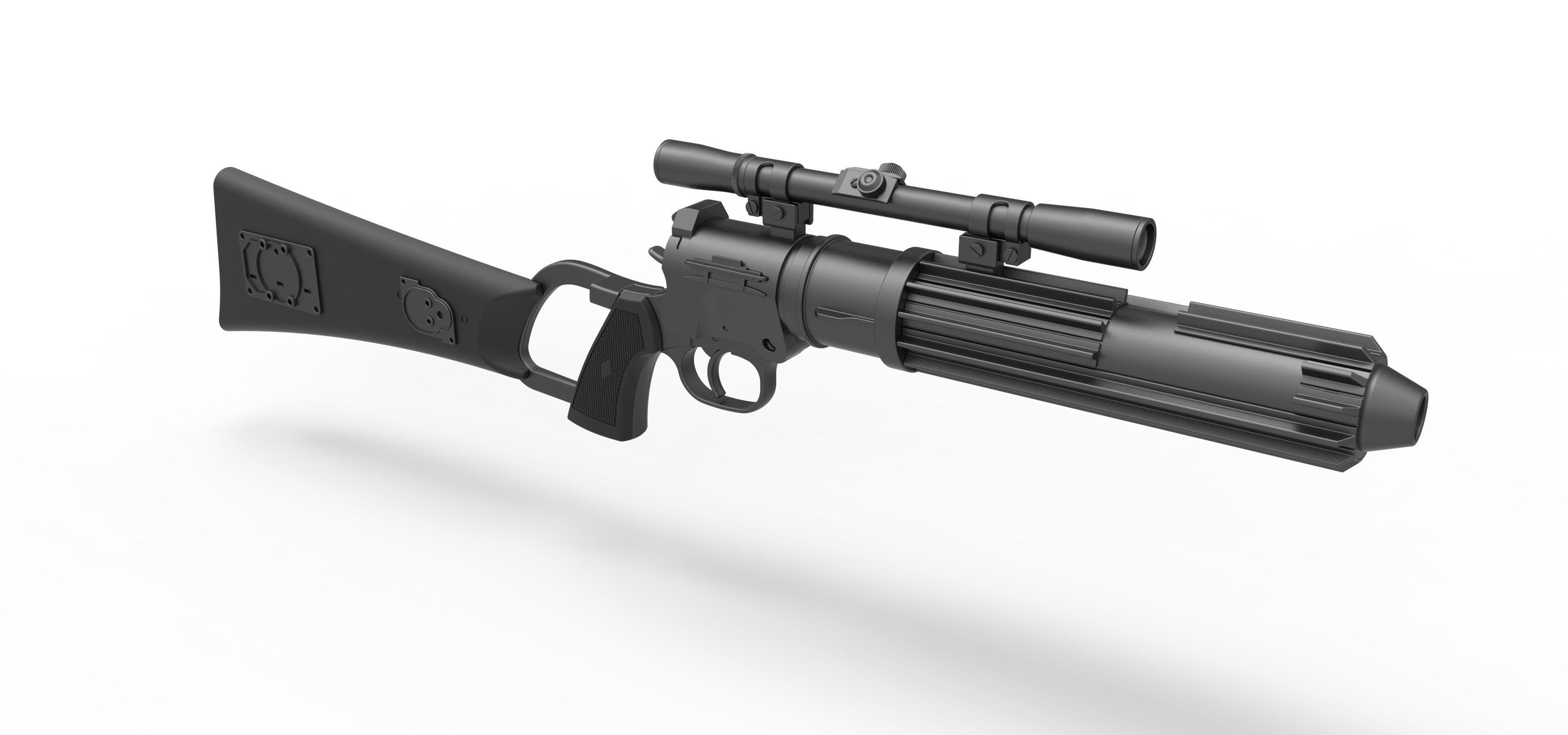 Boba Fett blaster carbine EE-3 from the movie Star Wars ROTJ 3D model_15