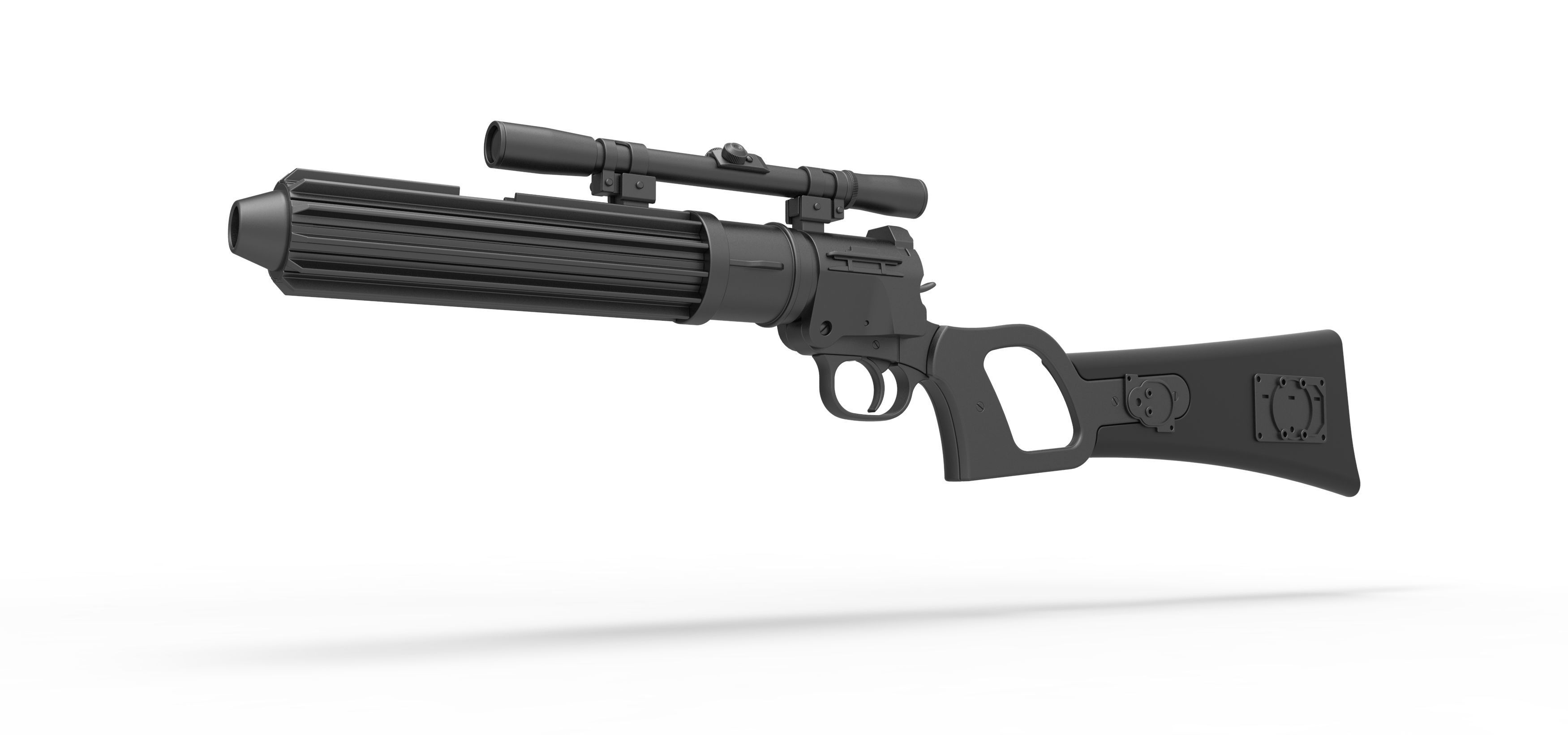 Boba Fett blaster carbine EE-3 from the movie Star Wars ROTJ 3D model_2