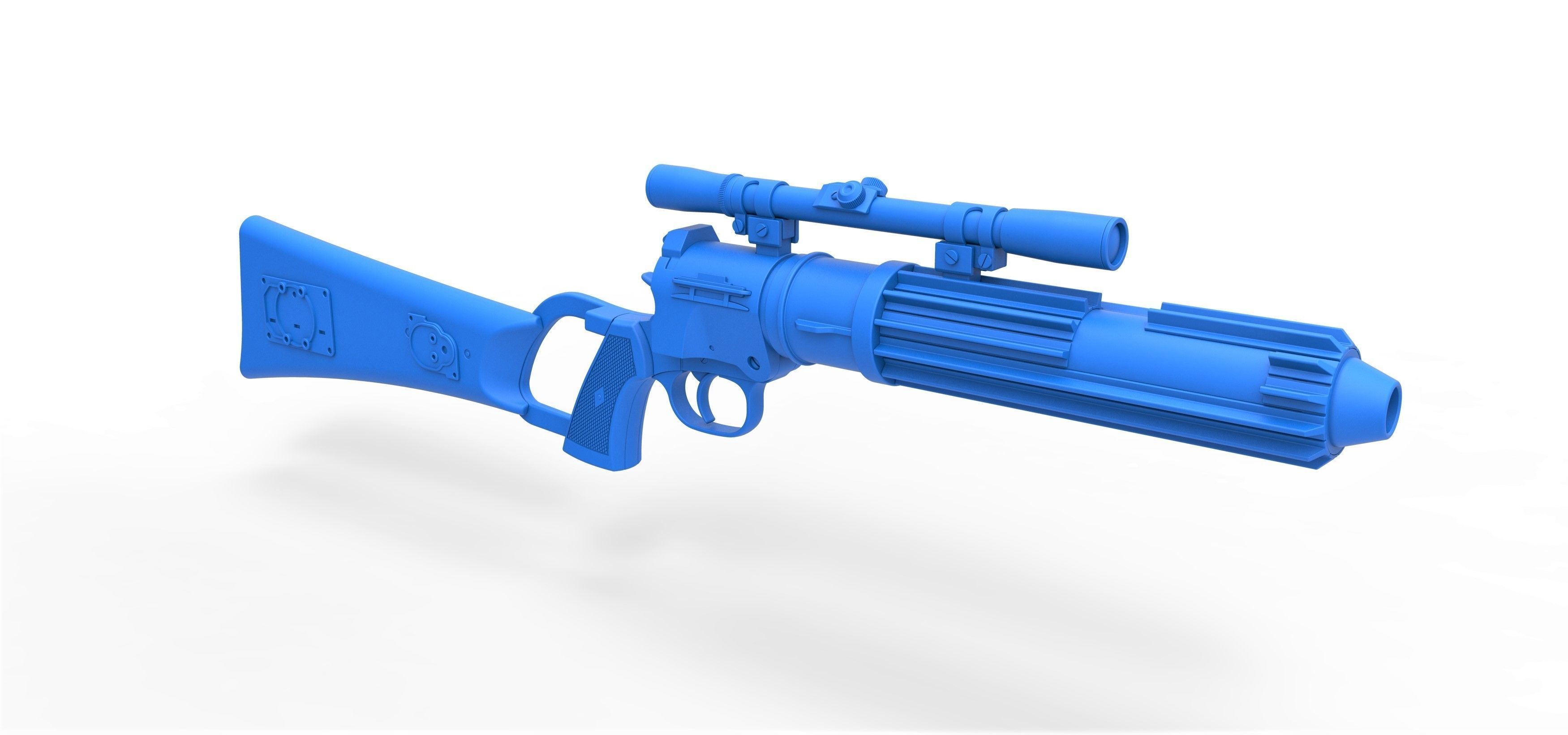 Boba Fett blaster carbine EE-3 from the movie Star Wars ROTJ 3D model_23