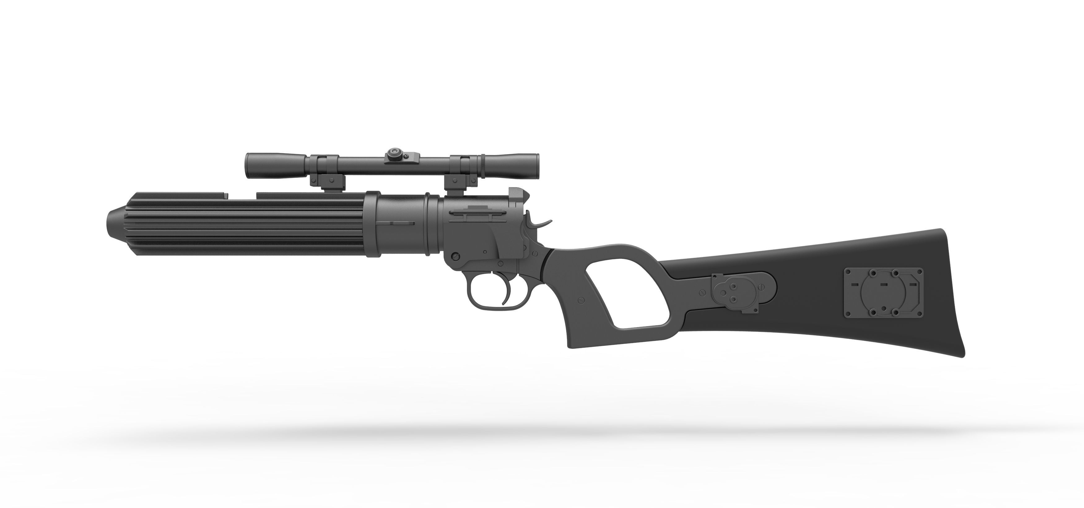 Boba Fett blaster carbine EE-3 from the movie Star Wars ROTJ 3D model_7