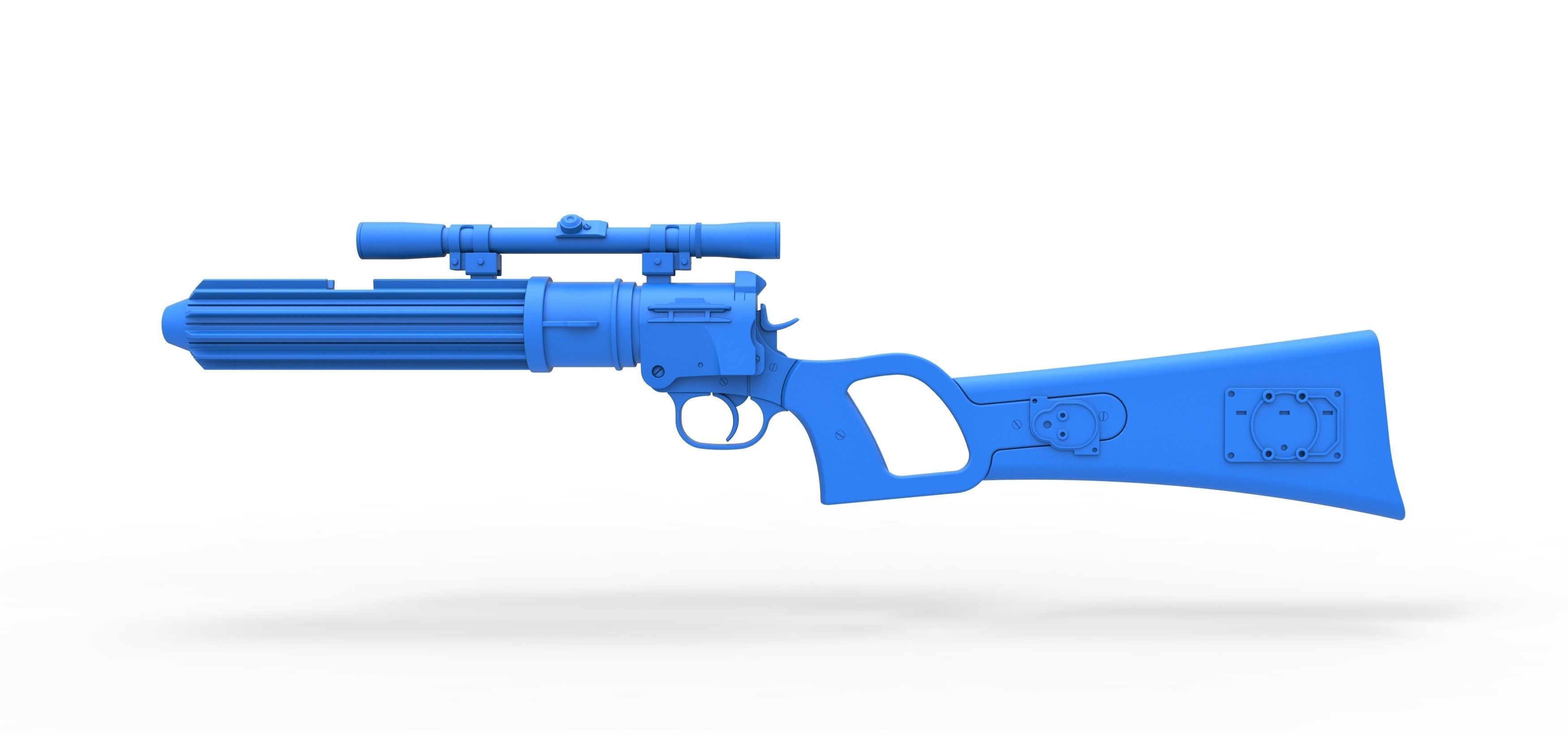 Boba Fett blaster carbine EE-3 from the movie Star Wars ROTJ 3D model_19