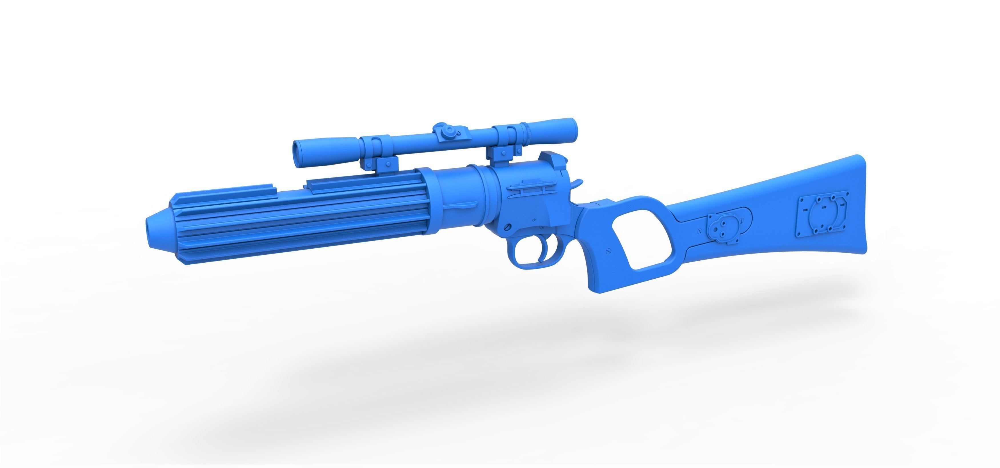 Boba Fett blaster carbine EE-3 from the movie Star Wars ROTJ 3D model_17