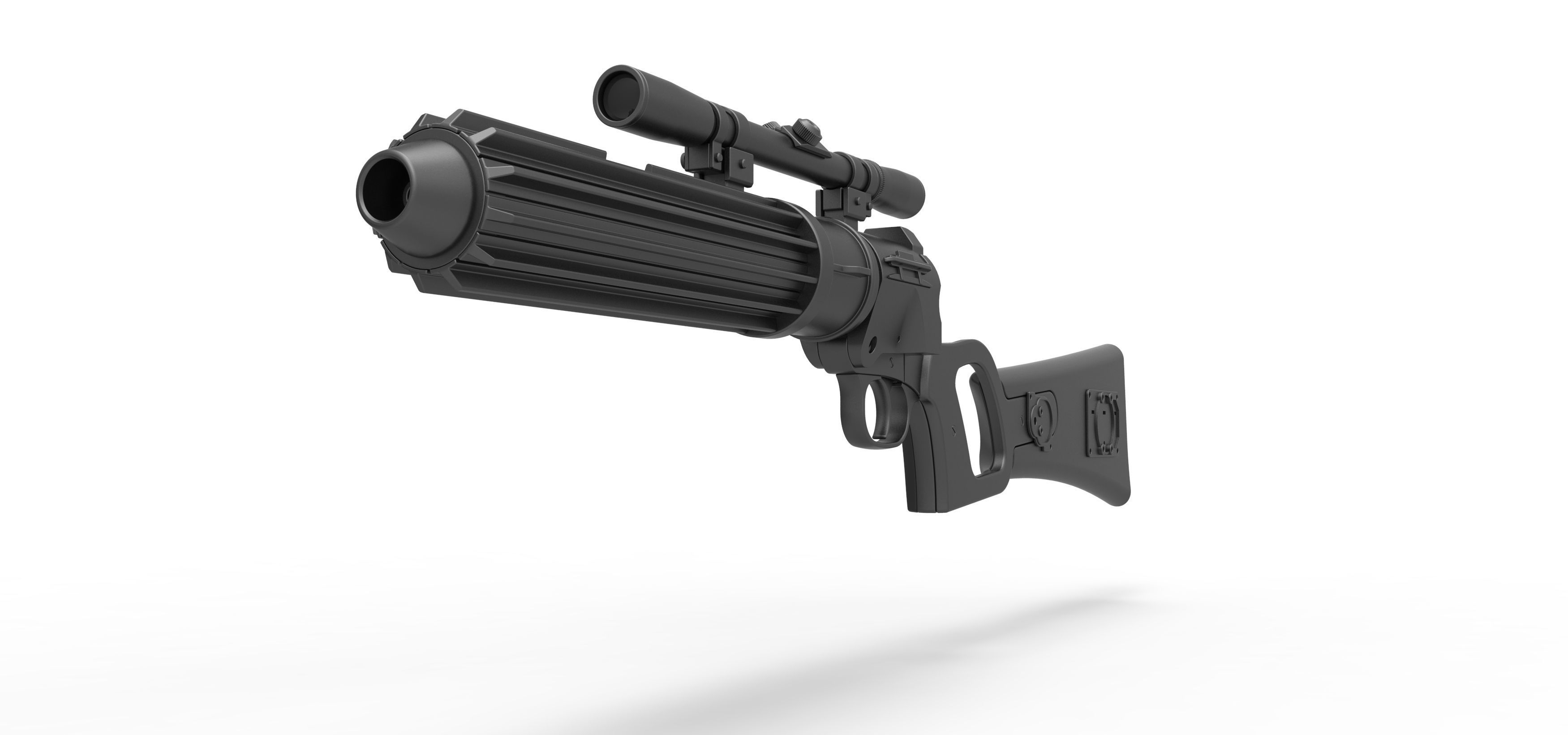 Boba Fett blaster carbine EE-3 from the movie Star Wars ROTJ 3D model_5