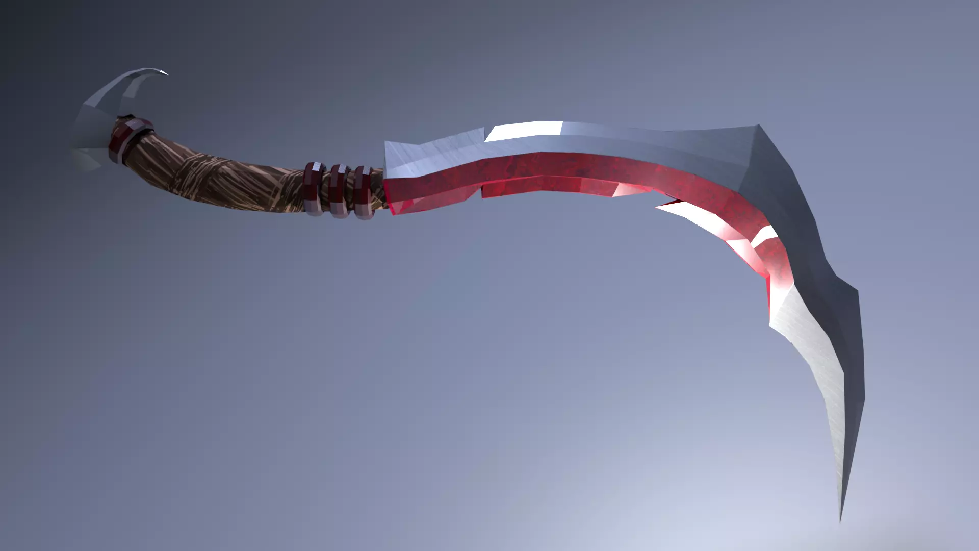 Dagger Stylized Low polygons Free low-poly 3D model_0
