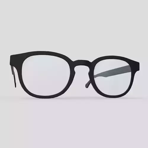 Glasses 6 reading Low-poly 3D model