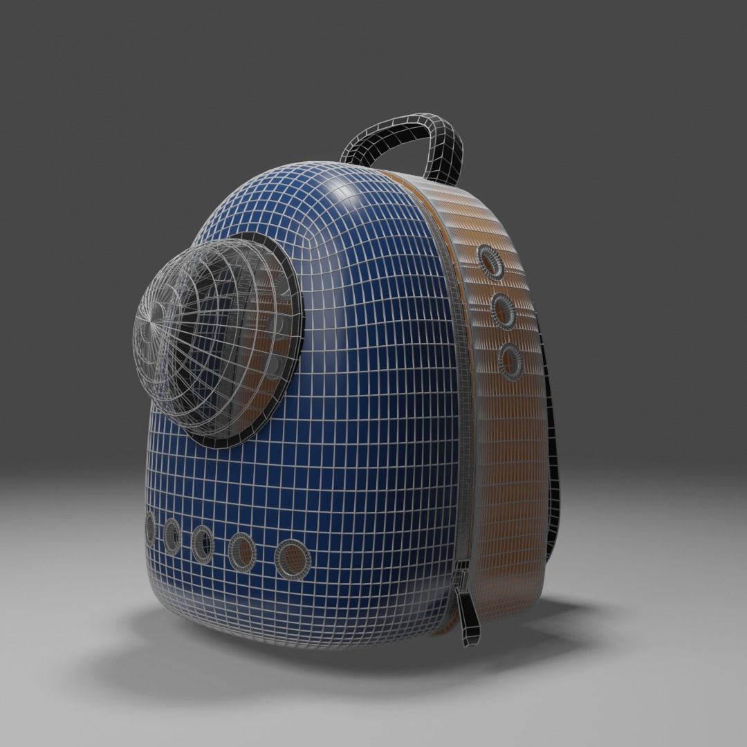 Backpack pet carrier model B 3D model_13