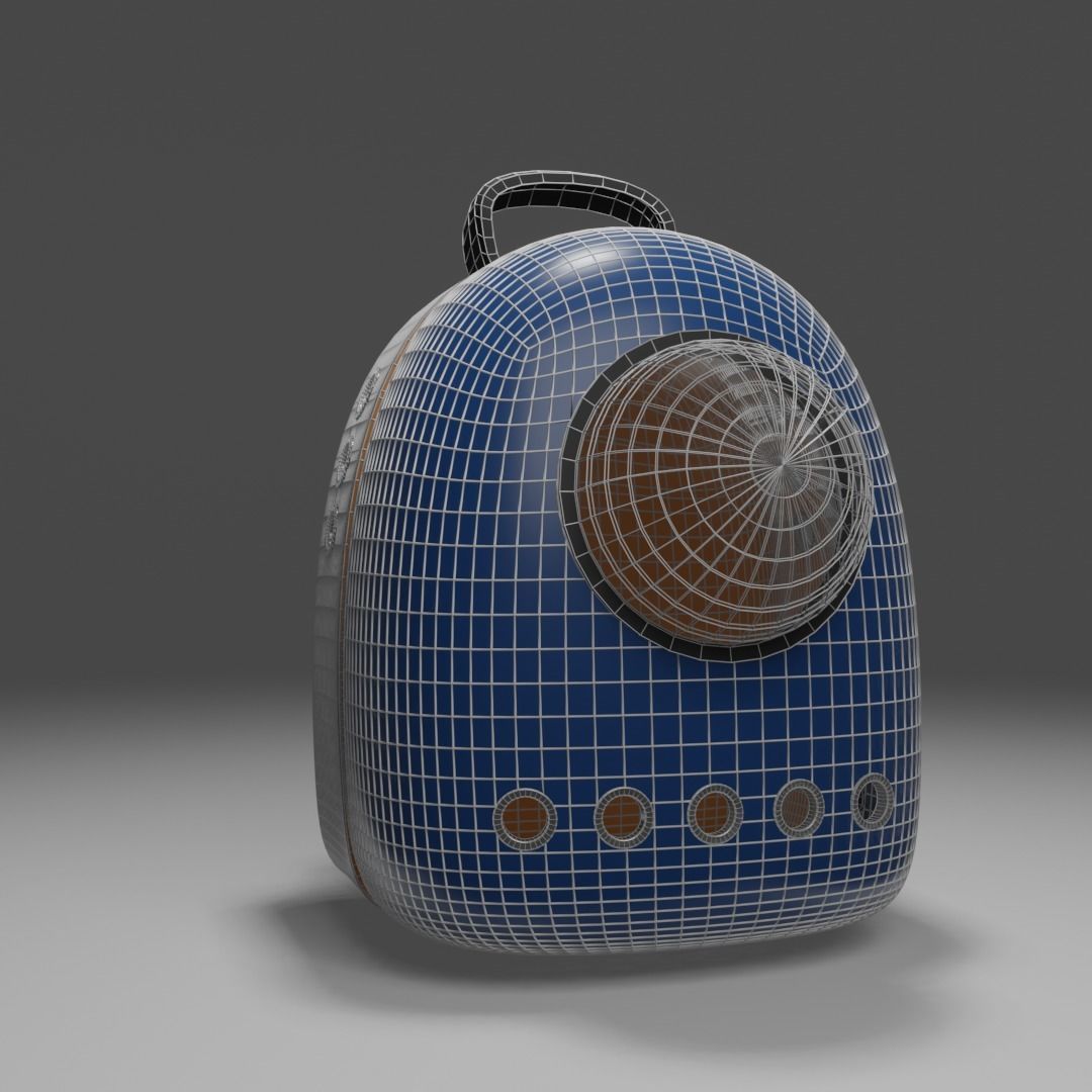 Backpack pet carrier model B 3D model_17