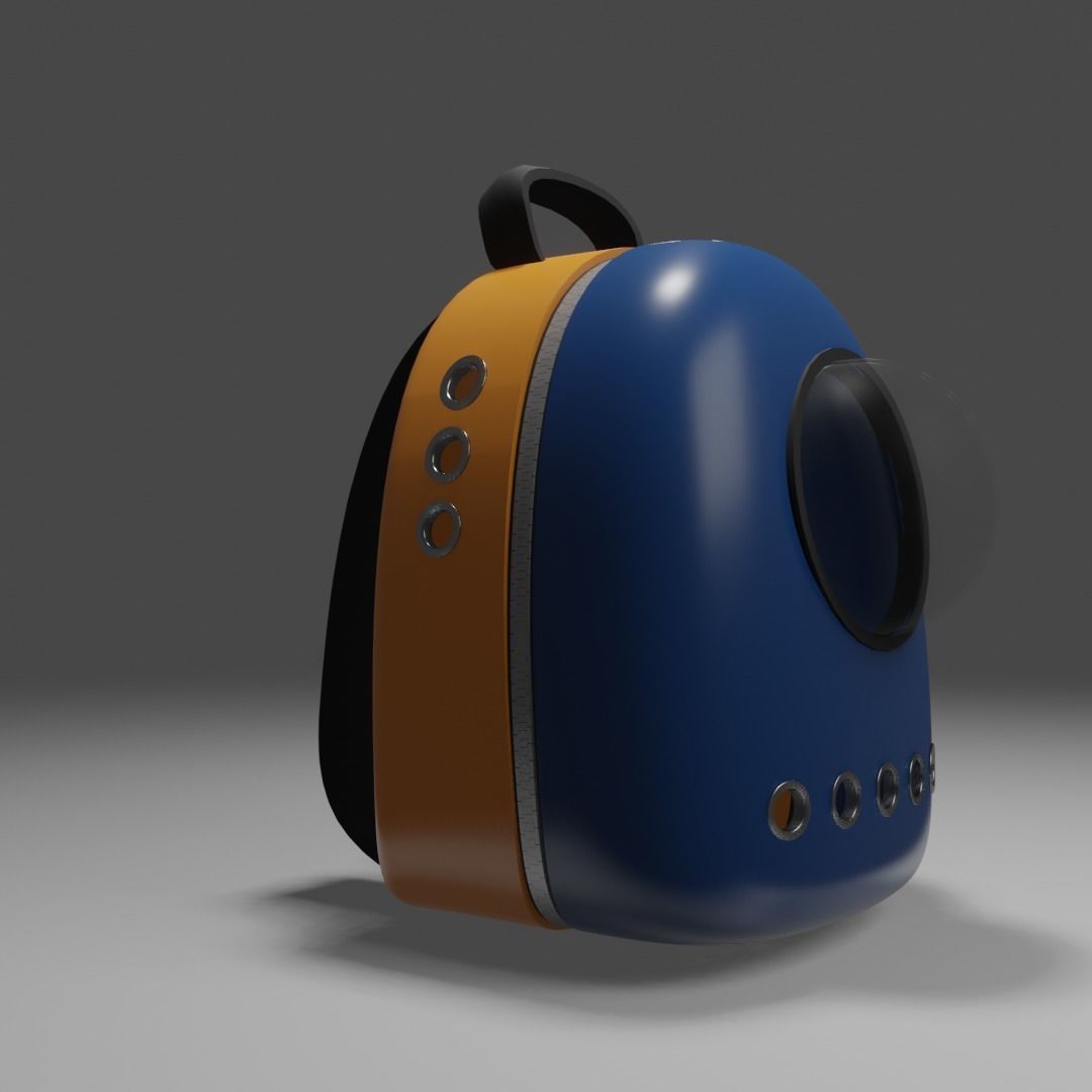Backpack pet carrier model B 3D model_18