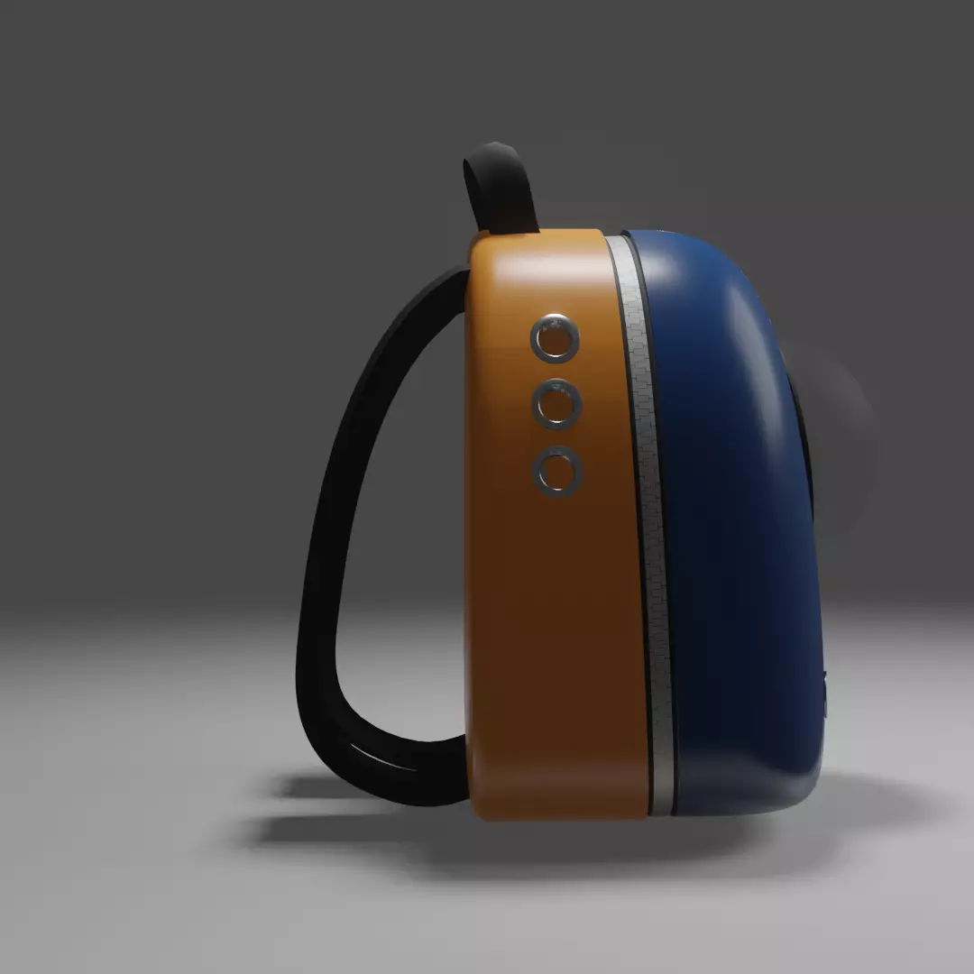 Backpack pet carrier model B 3D model_0