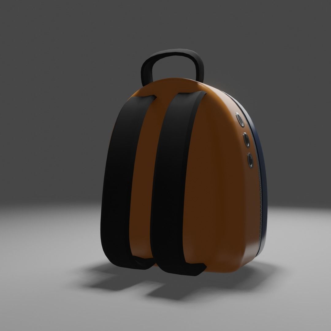Backpack pet carrier model B 3D model_4