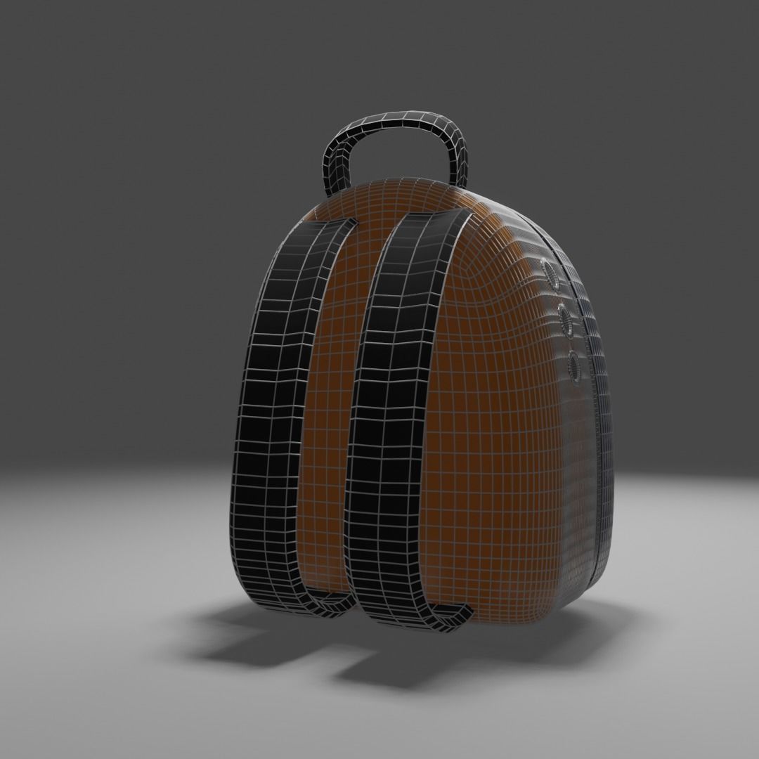 Backpack pet carrier model B 3D model_5