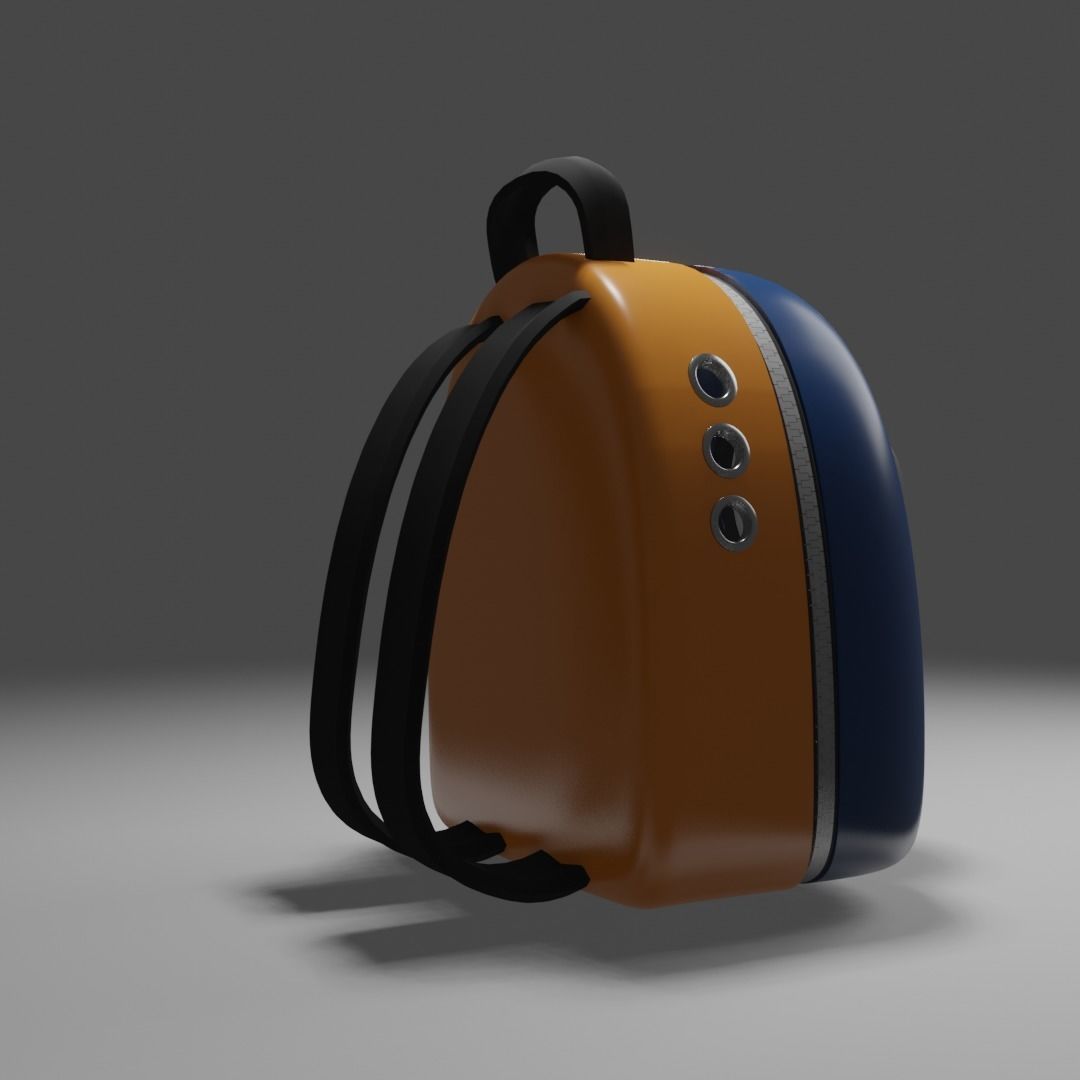 Backpack pet carrier model B 3D model_2