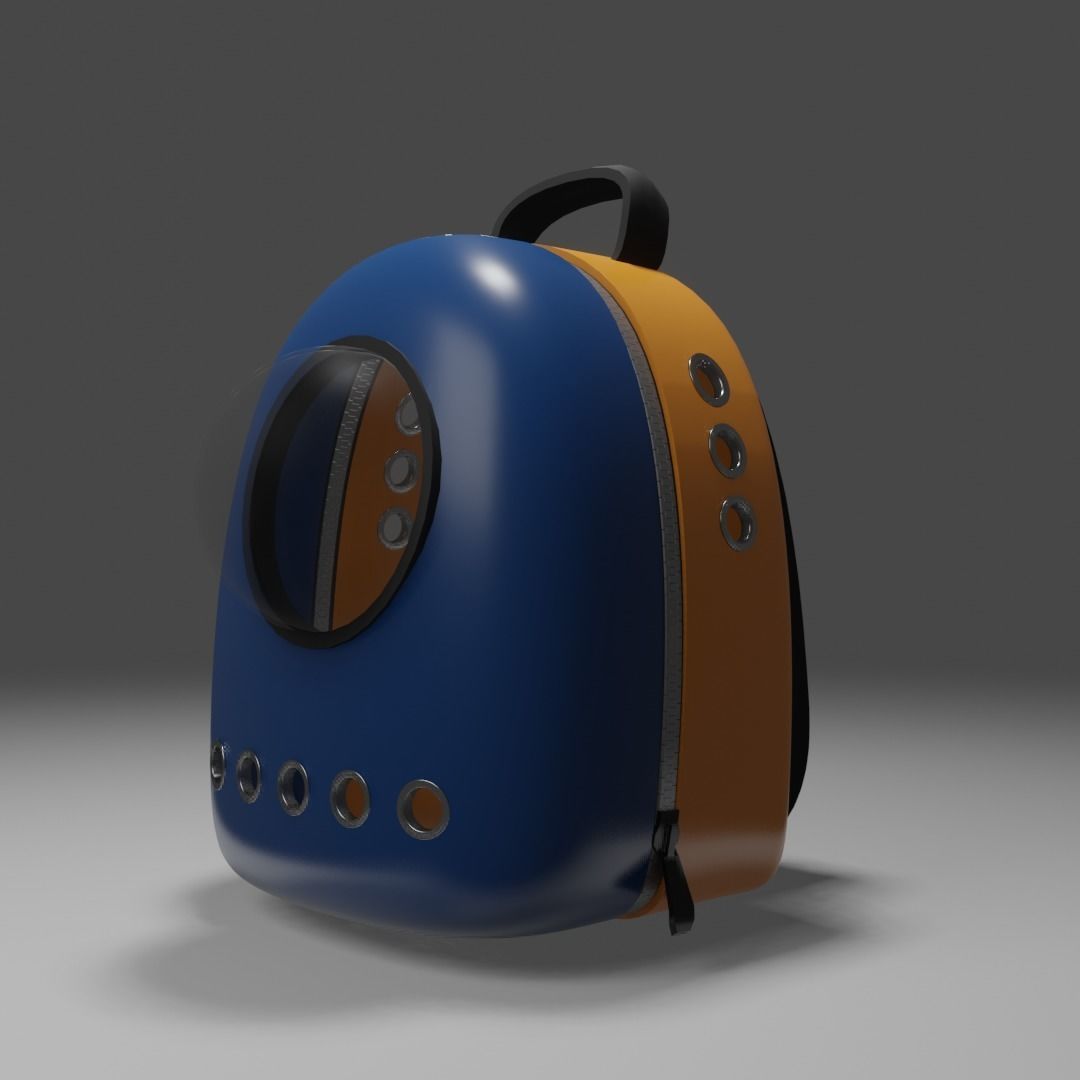 Backpack pet carrier model B 3D model_12