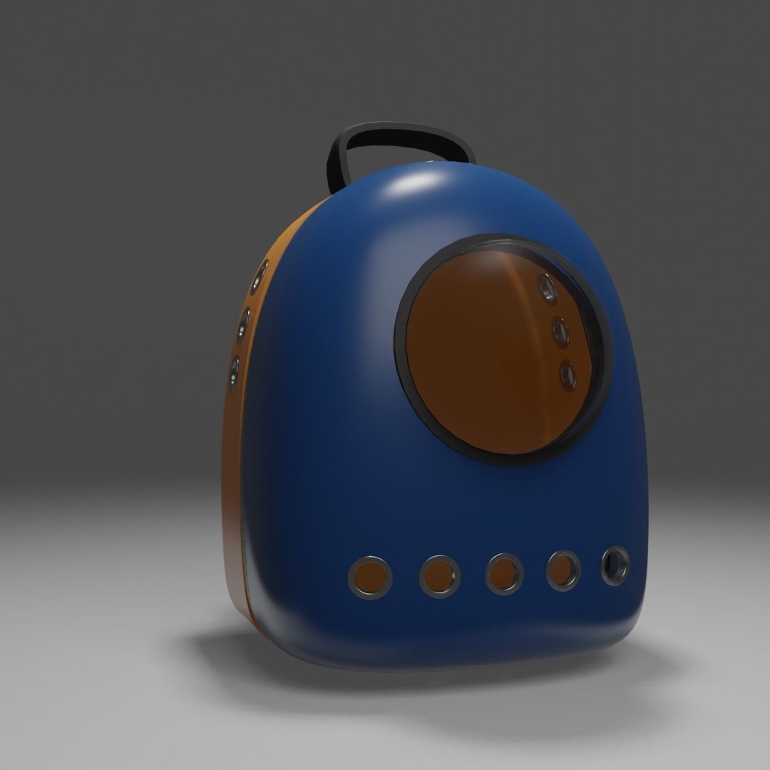 Backpack pet carrier model B 3D model_16