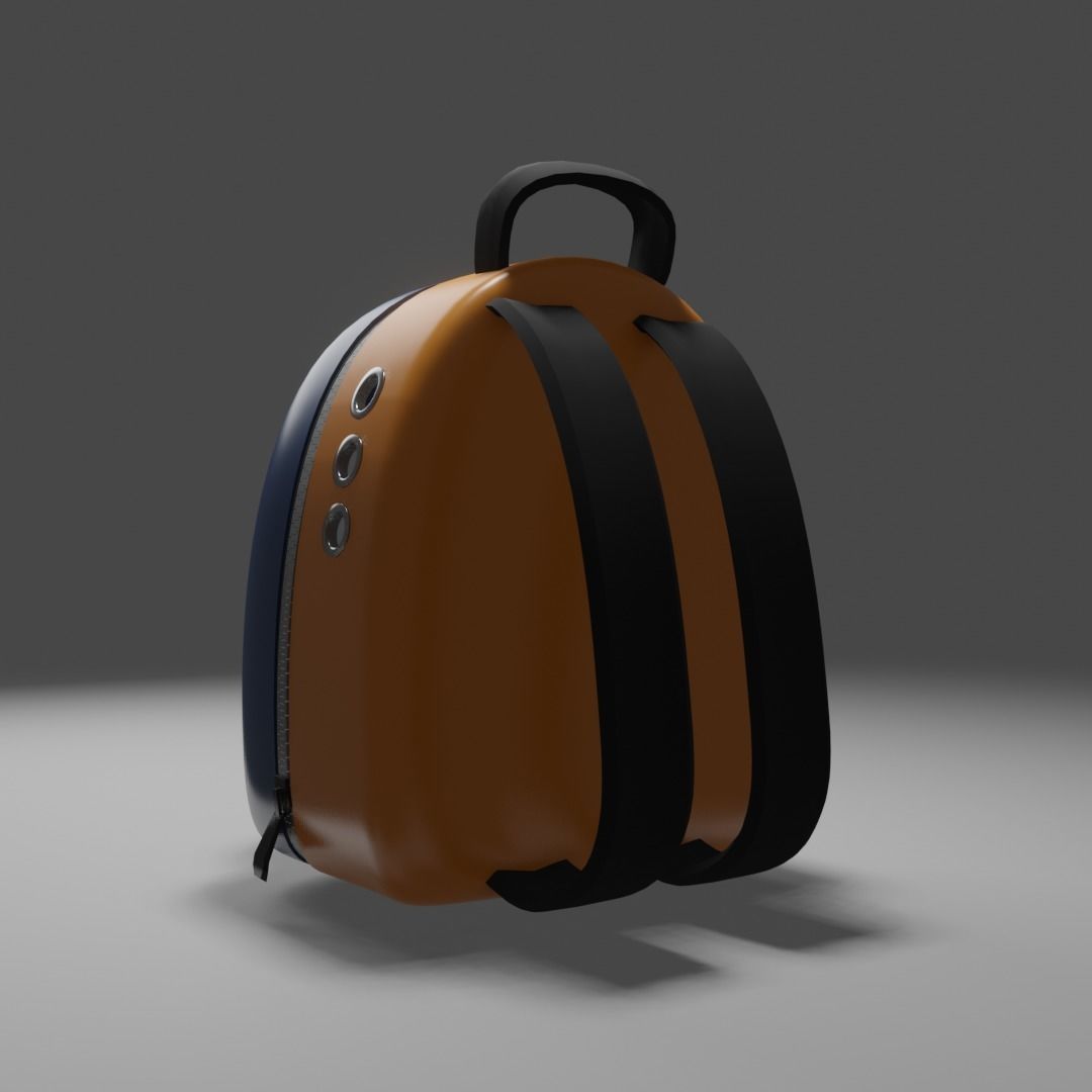 Backpack pet carrier model B 3D model_8