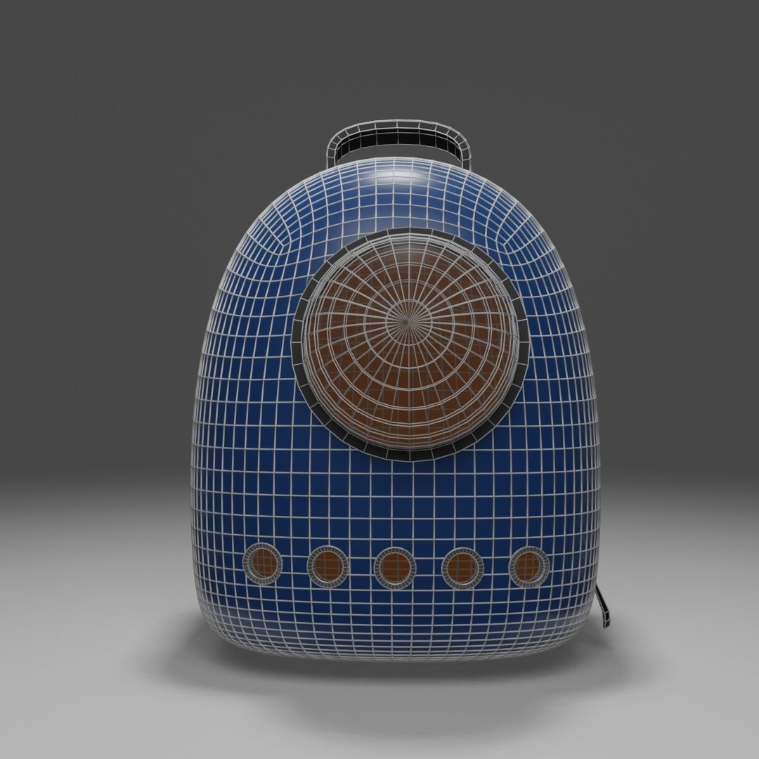 Backpack pet carrier model B 3D model_15