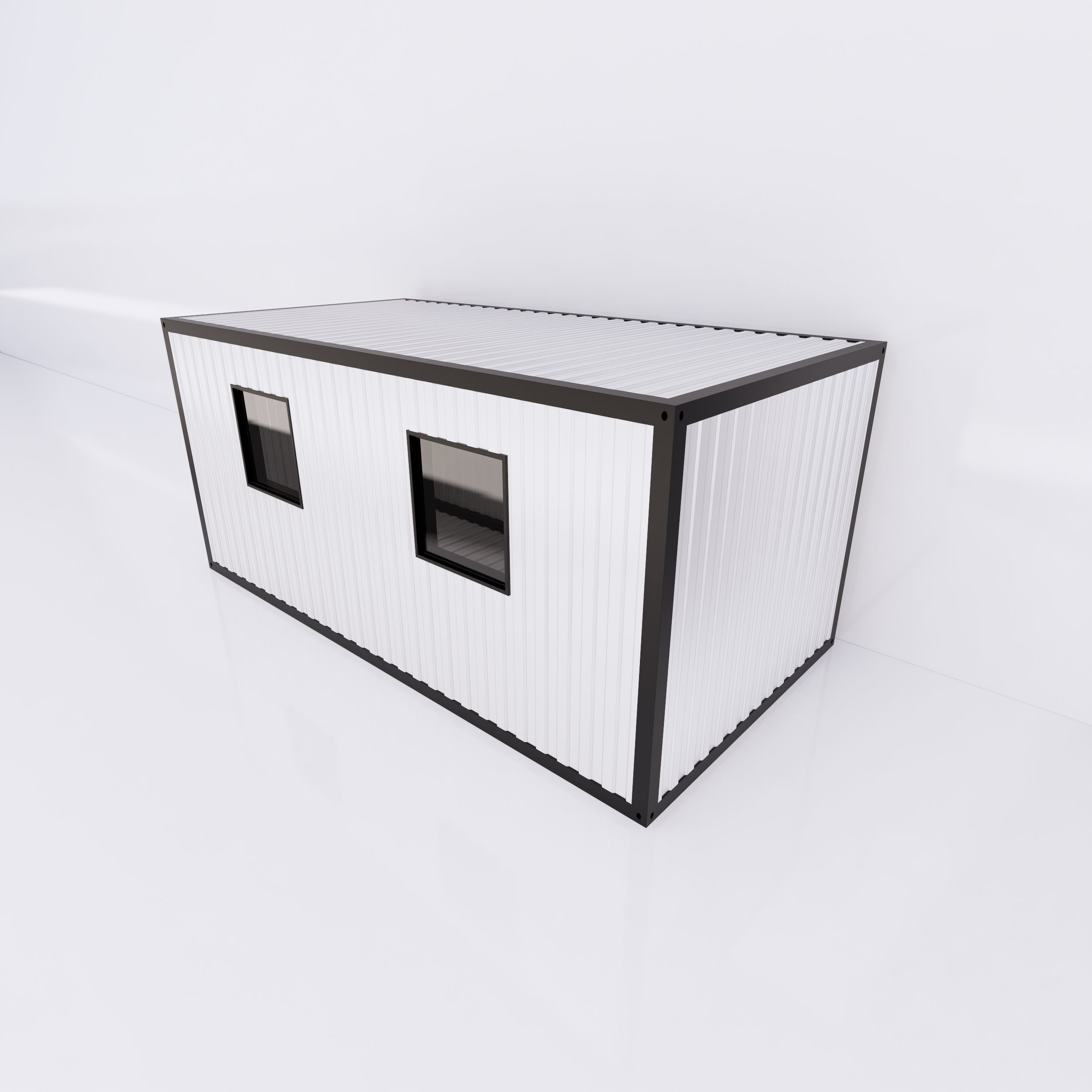 Container - Full parametric Revit Family Low-poly 3D model_6