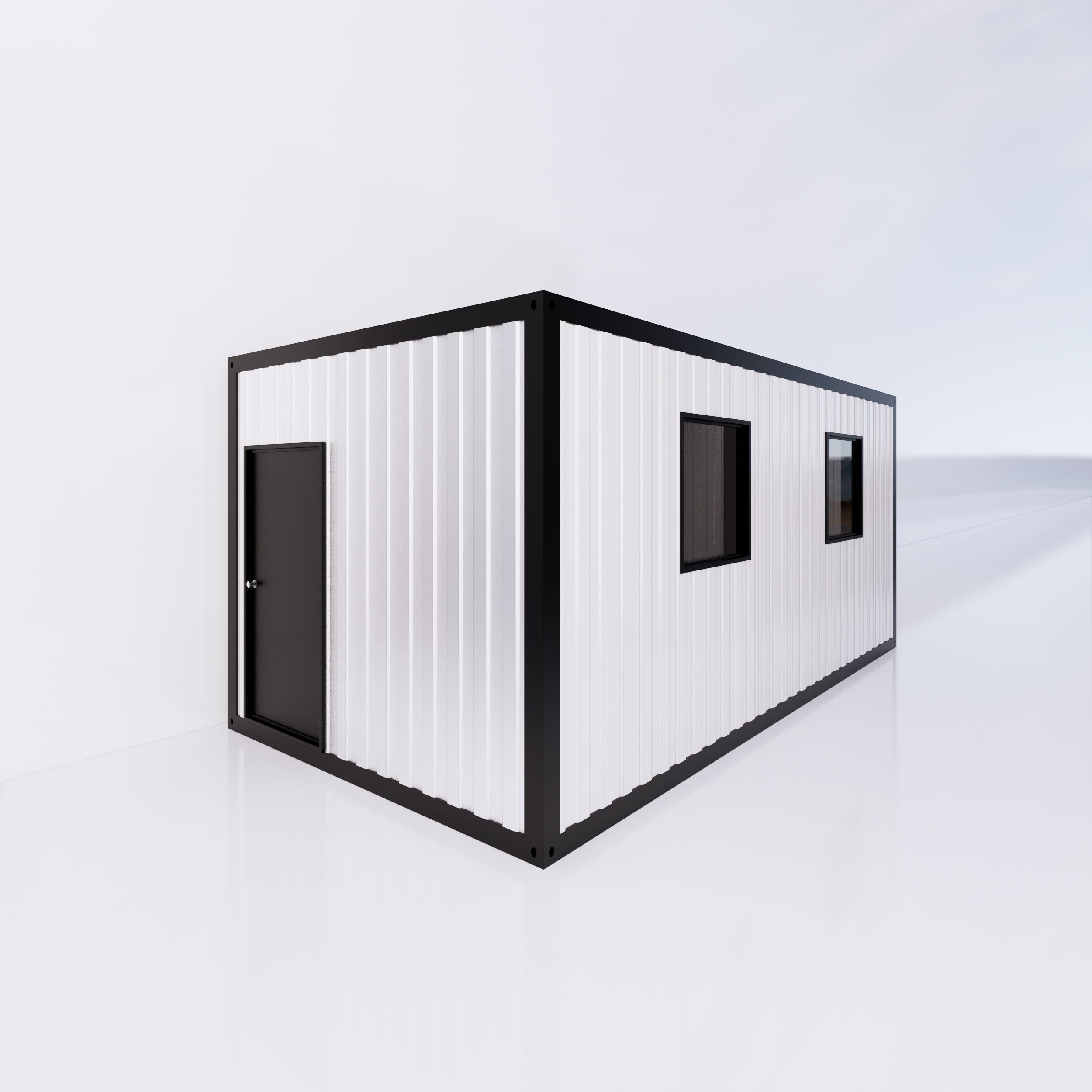 Container - Full parametric Revit Family Low-poly 3D model_4