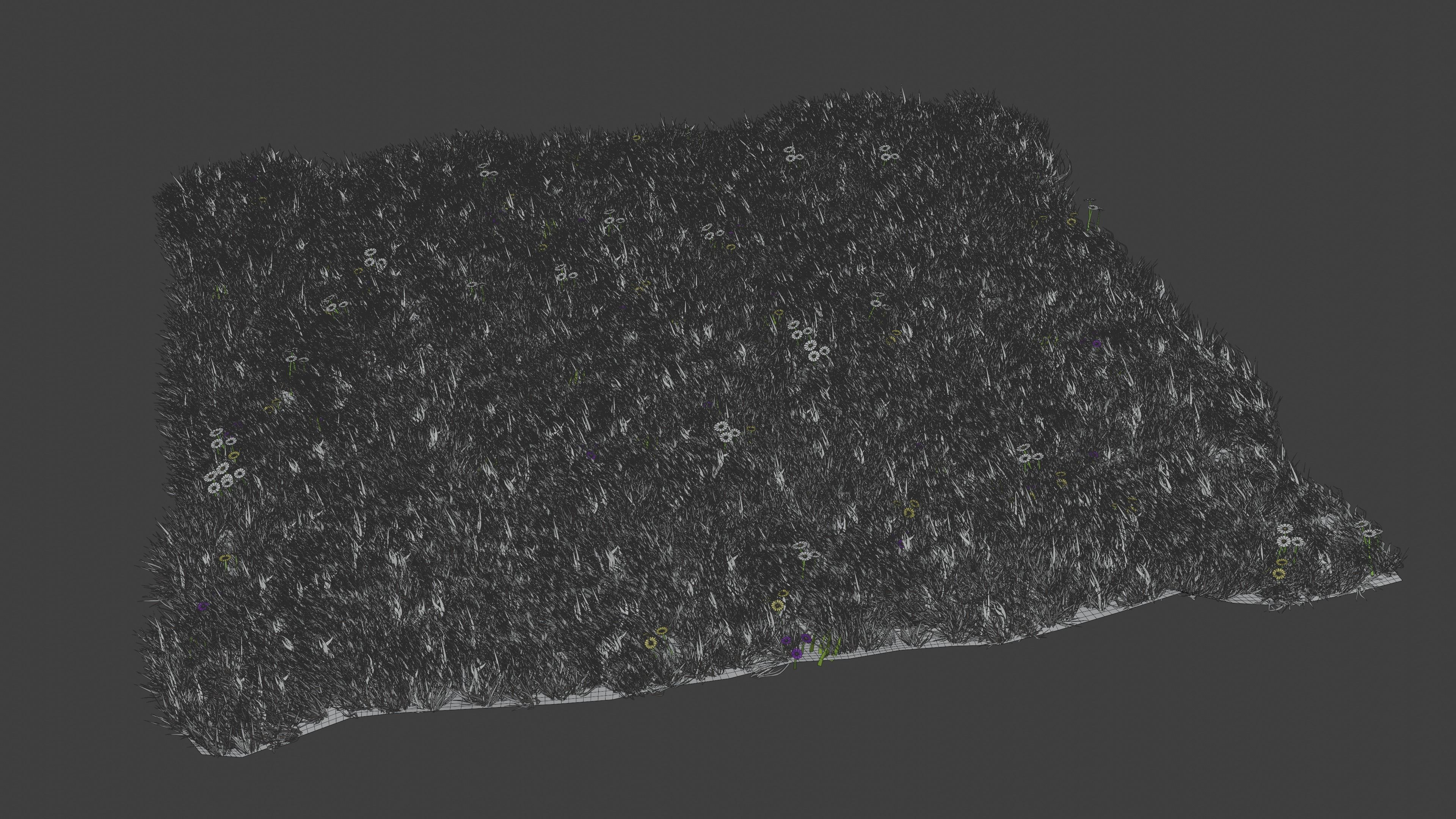 Grass Meadow 3D model_3