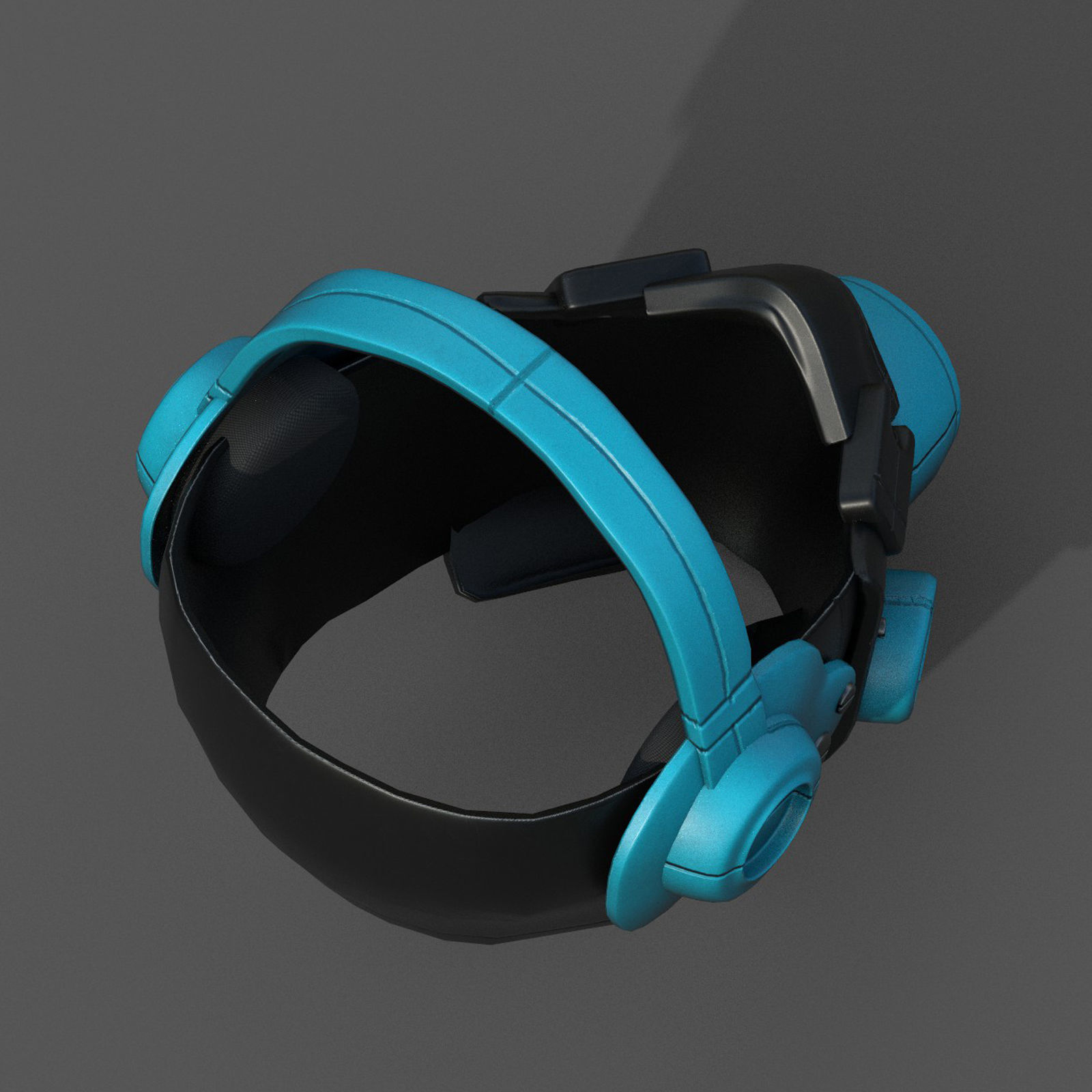 Gas mask helmet 3d model military combat  Low-poly 3D model_7