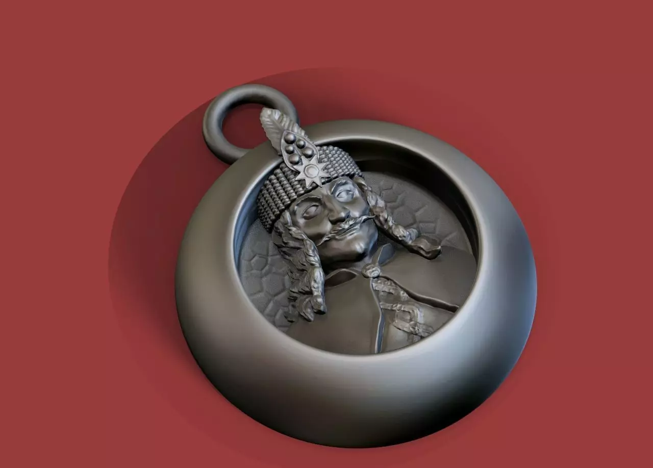 Vlad Tepes Pendant 3D print model_0