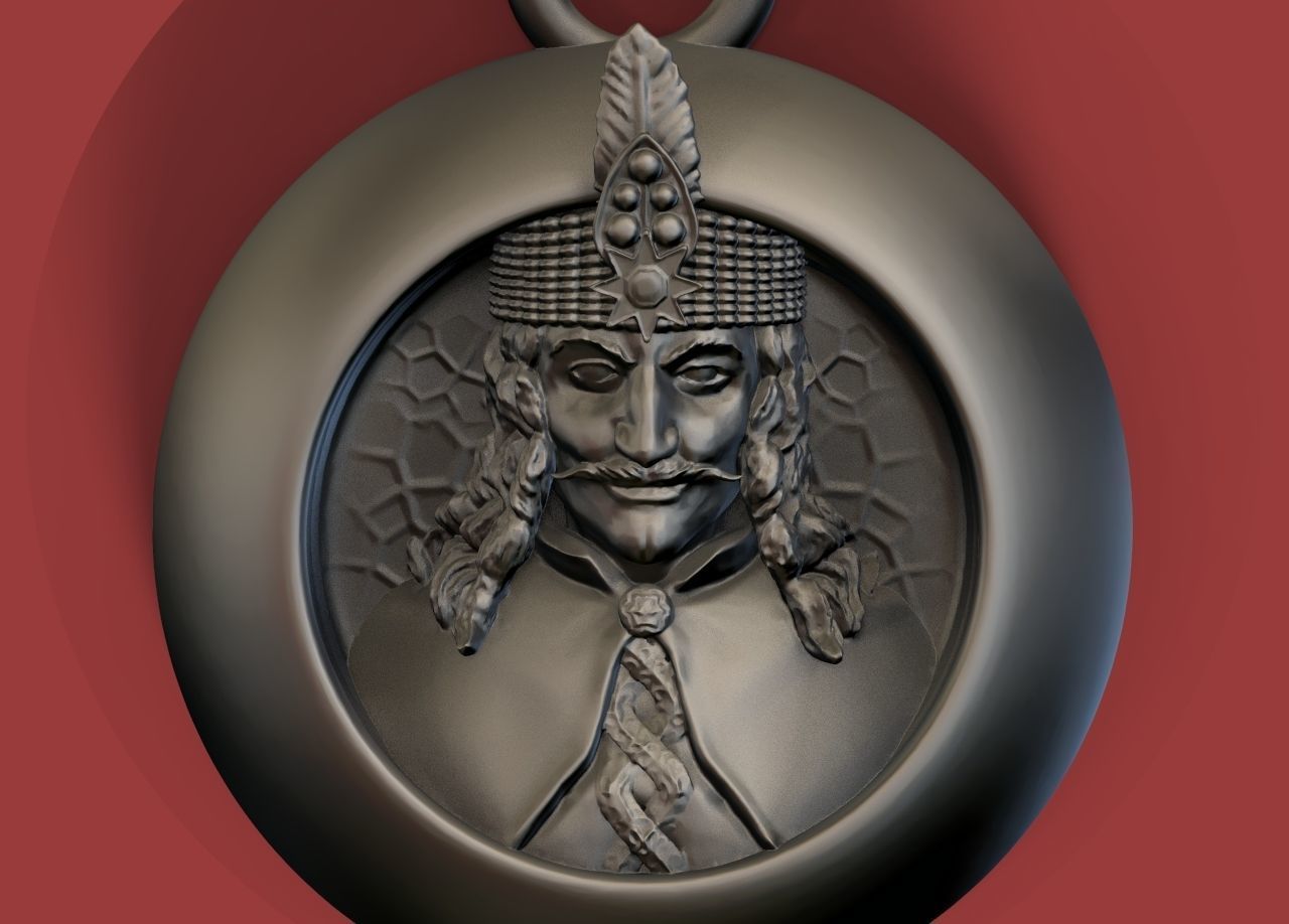 Vlad Tepes Pendant 3D print model_5
