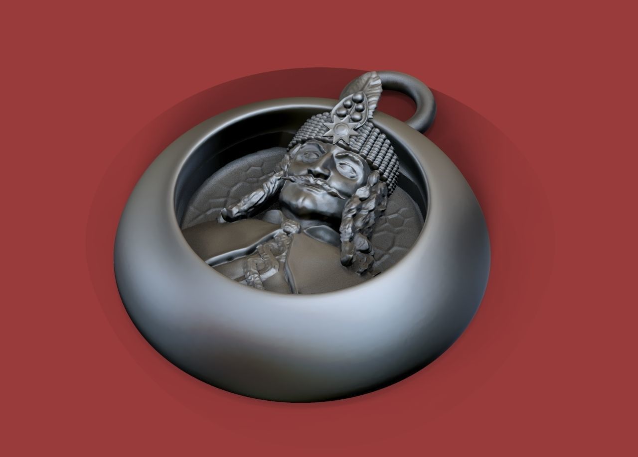 Vlad Tepes Pendant 3D print model_3