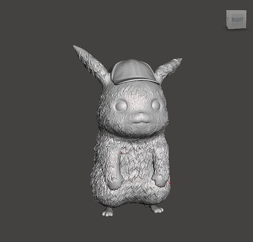 Detective Pikachu 3D print model