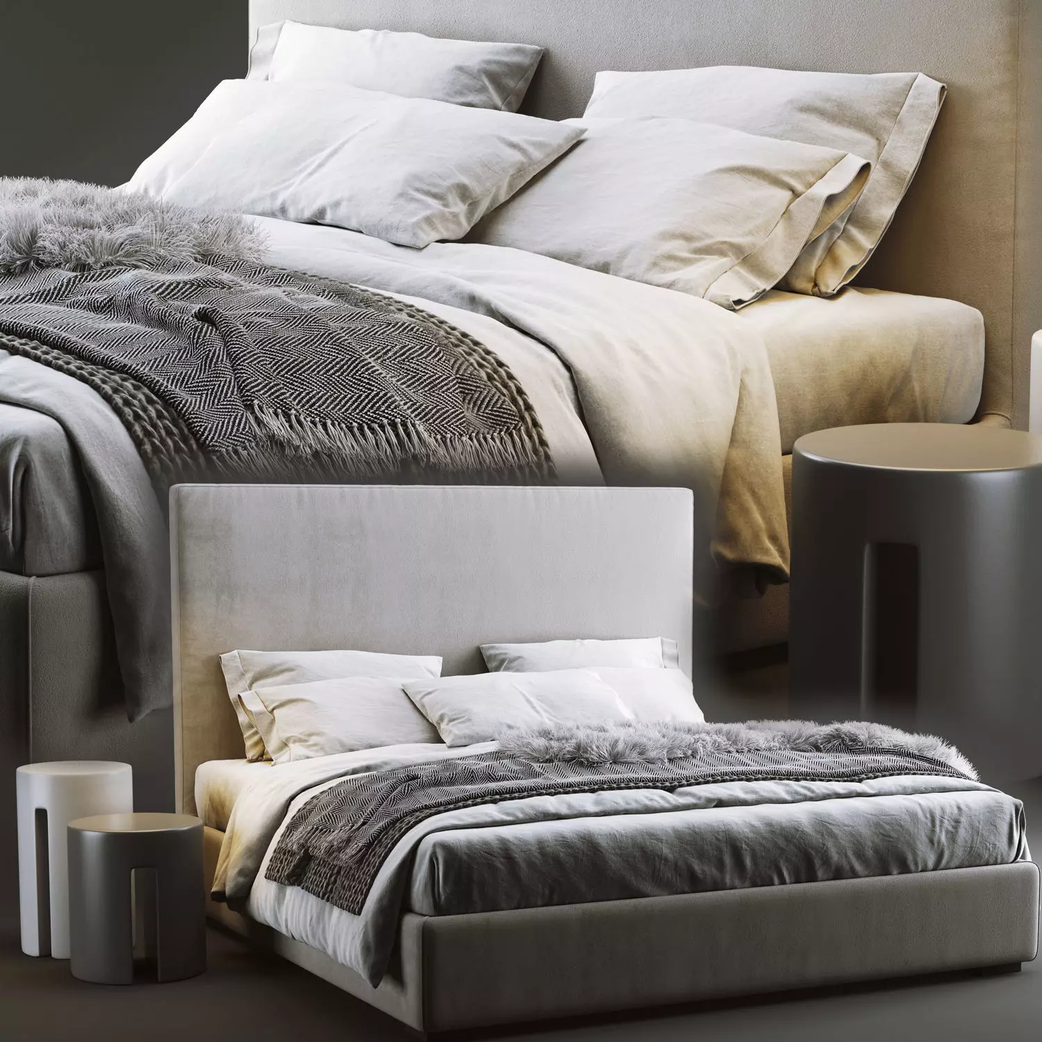 Meridiani Bardo Due Scandinavian Set 3D model_0