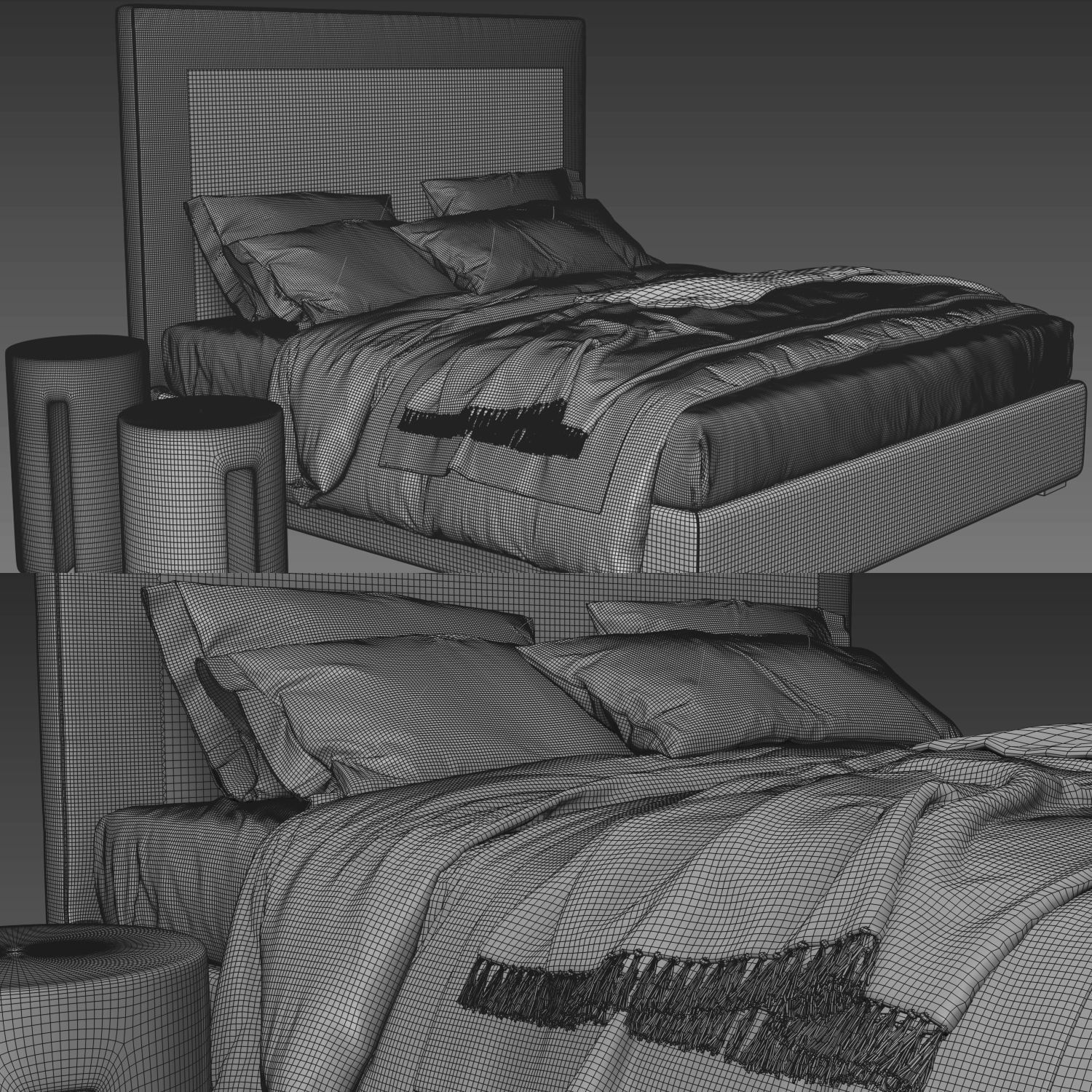 Meridiani Bardo Due Scandinavian Set 3D model_4