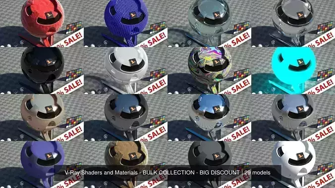 V-Ray Shaders and Materials - BULK COLLECTION - BIG DISCOUNT Texture