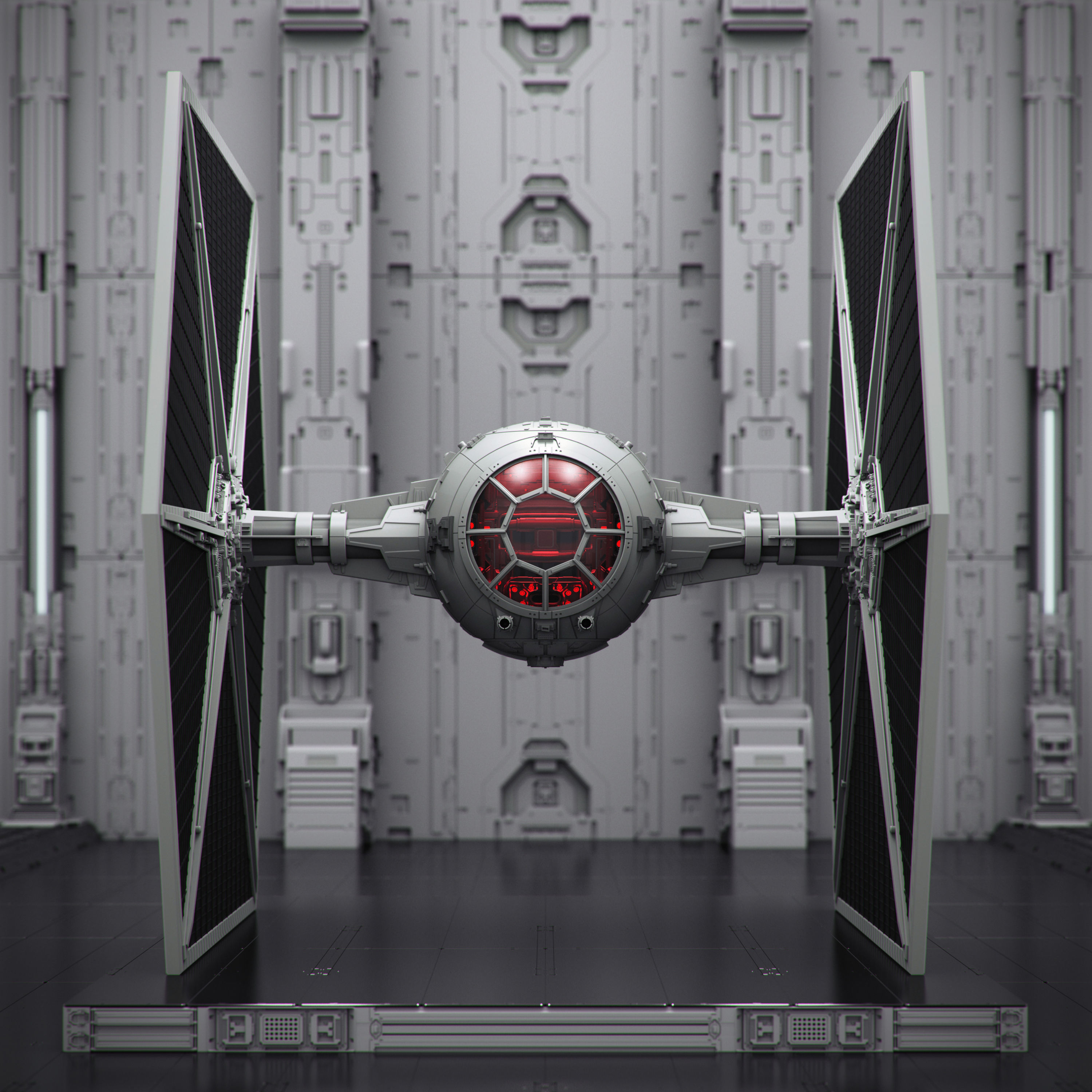 FREE TIE FIGHTER Free 3D model_2