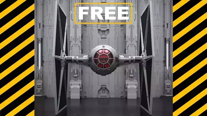FREE TIE FIGHTER Free 3D model FREE TIE FIGHTER Free 3D model