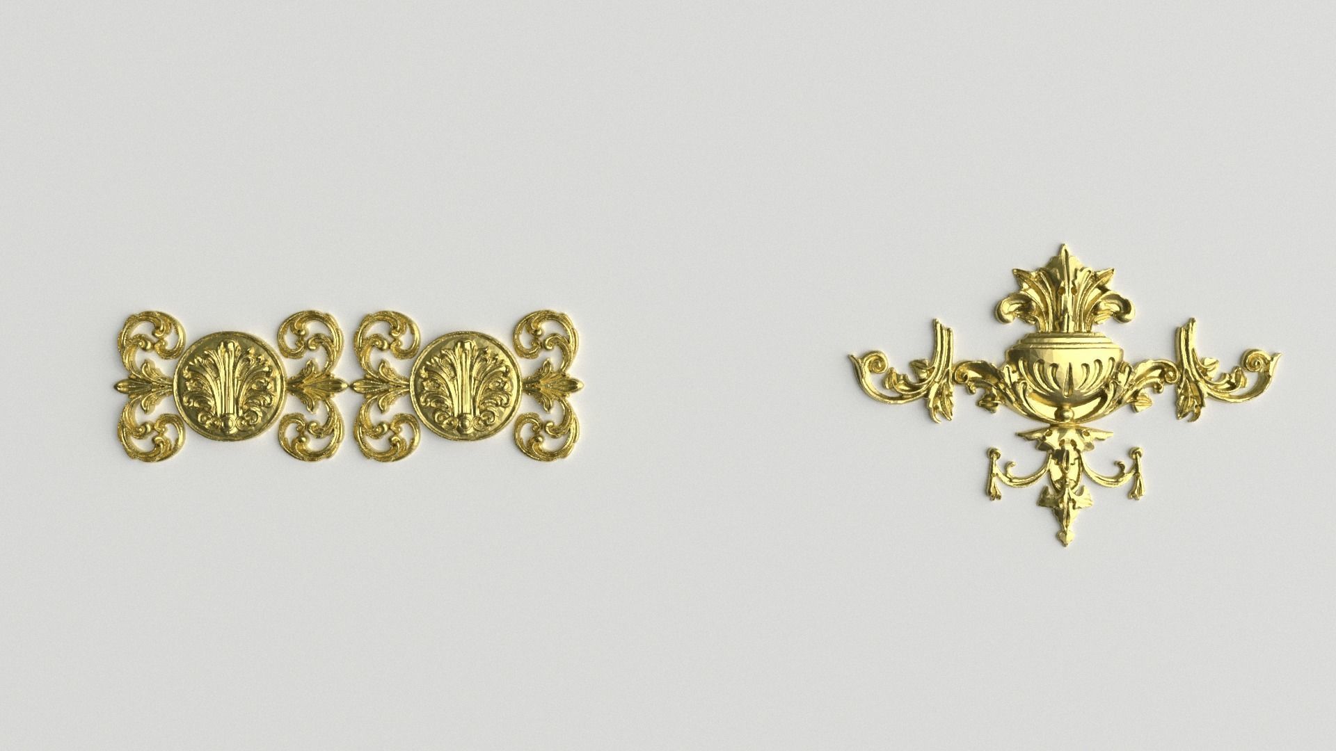 Collection stucco molding 3D model 02 3D model_2