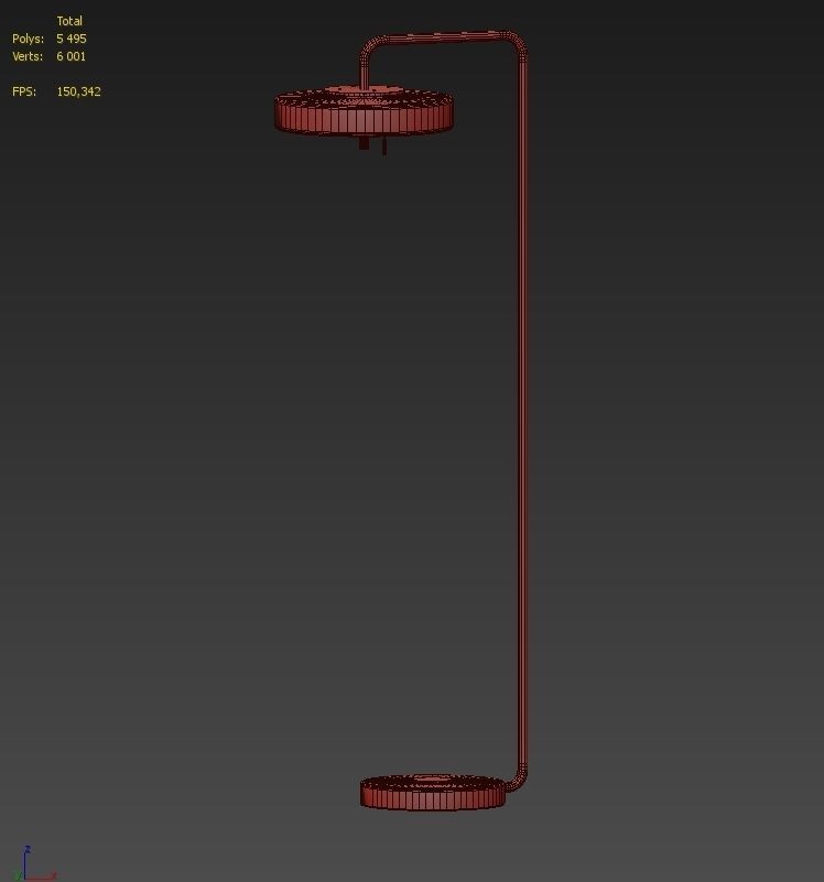  Bert Frank Floor Lamp by Romatti 3D model_3
