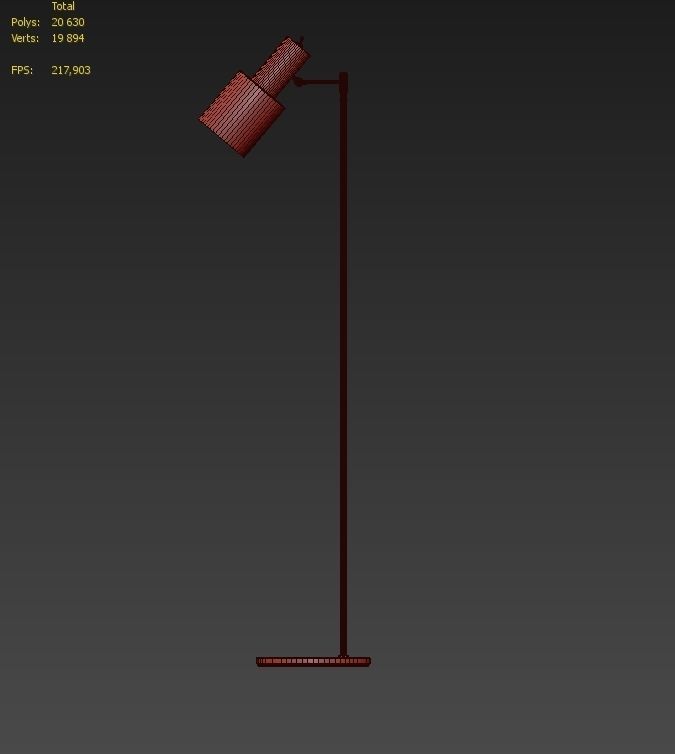 Romatti Floor lamp by design Henrik Pedersen  3D model_3