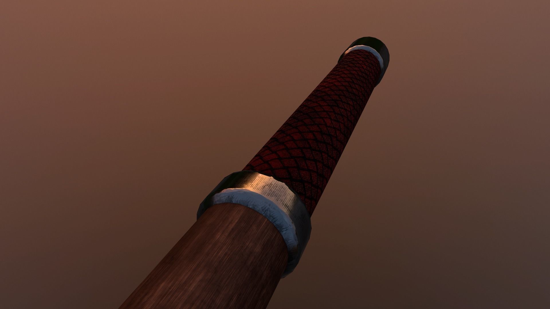 Medieval mace Low-poly 3D model_8