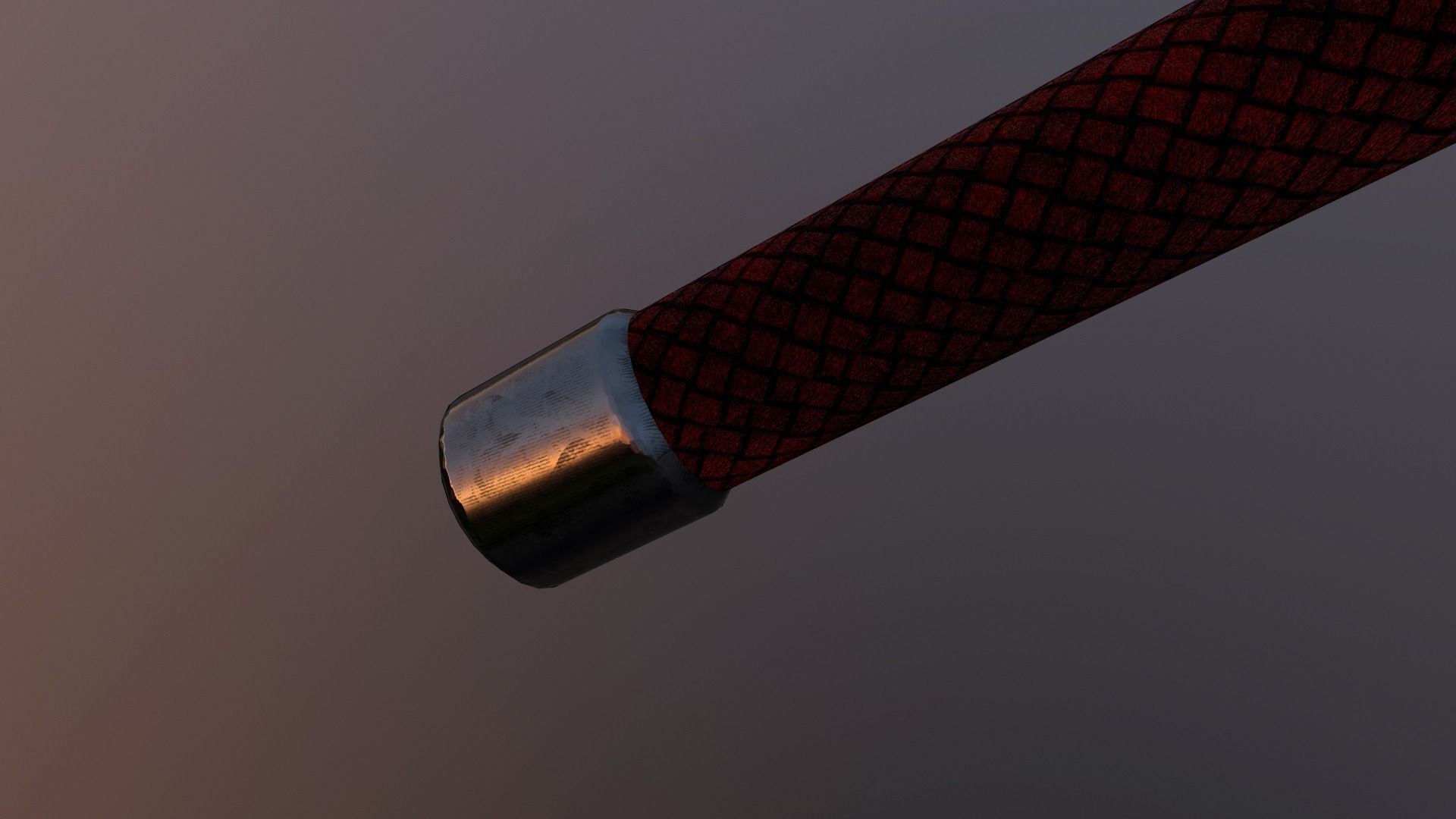 Medieval mace Low-poly 3D model_6