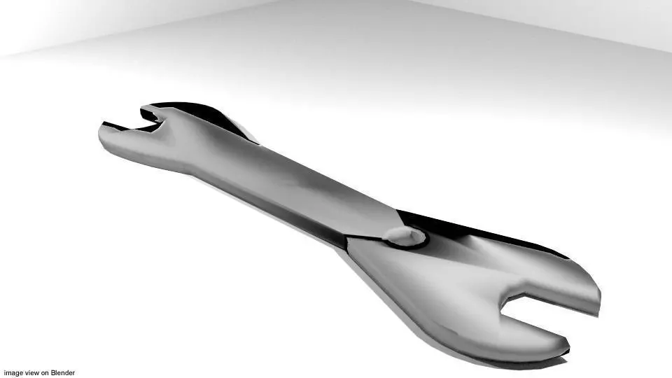 Mechanical Handtools - Cone Wrench 3D model_0