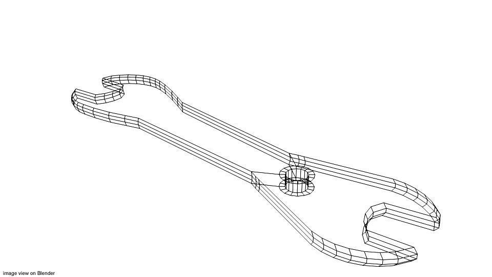 Mechanical Handtools - Cone Wrench 3D model_3