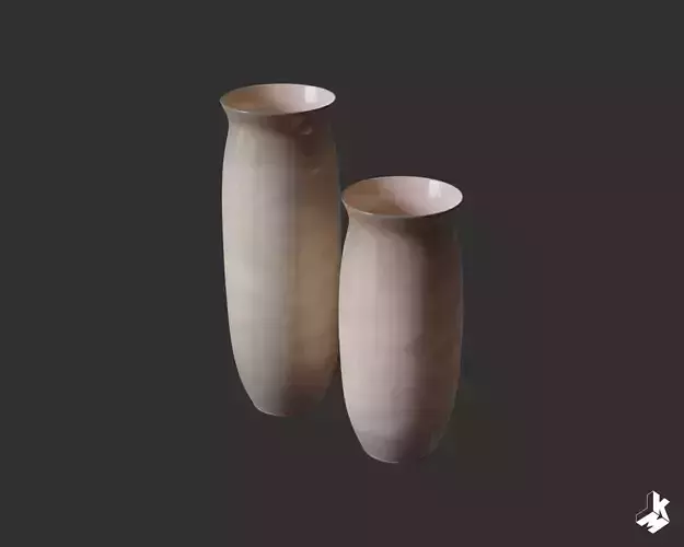 Set of Floor Ceramic Vases
