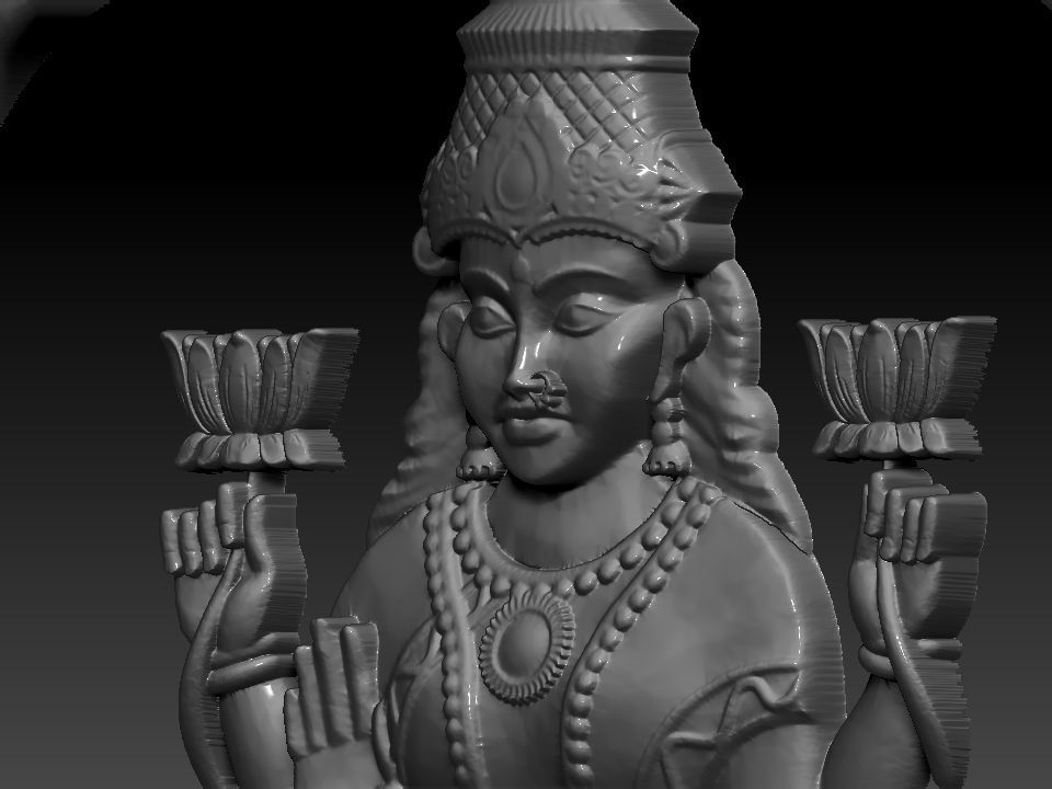 GAJA LAXMI 3D MODEL Free 3D model_6