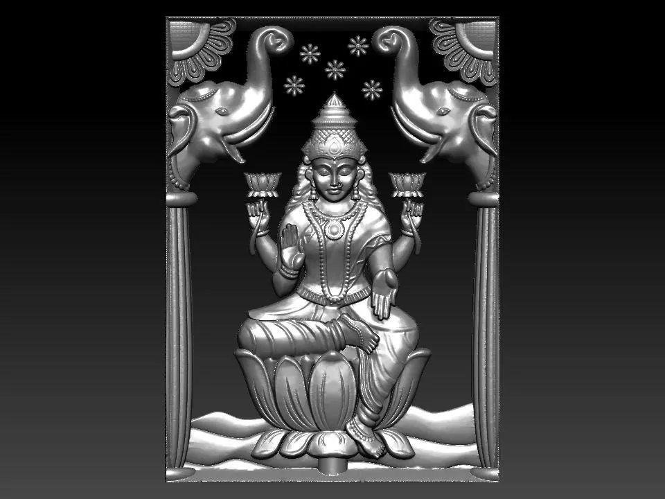 GAJA LAXMI 3D MODEL Free 3D model_0