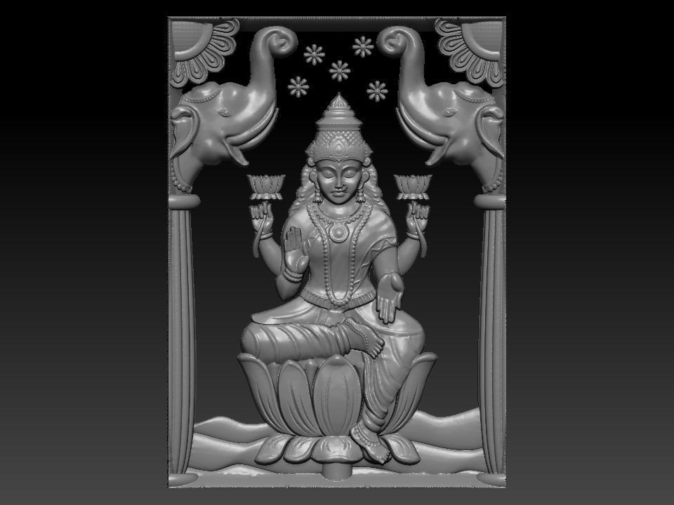 GAJA LAXMI 3D MODEL Free 3D model_2