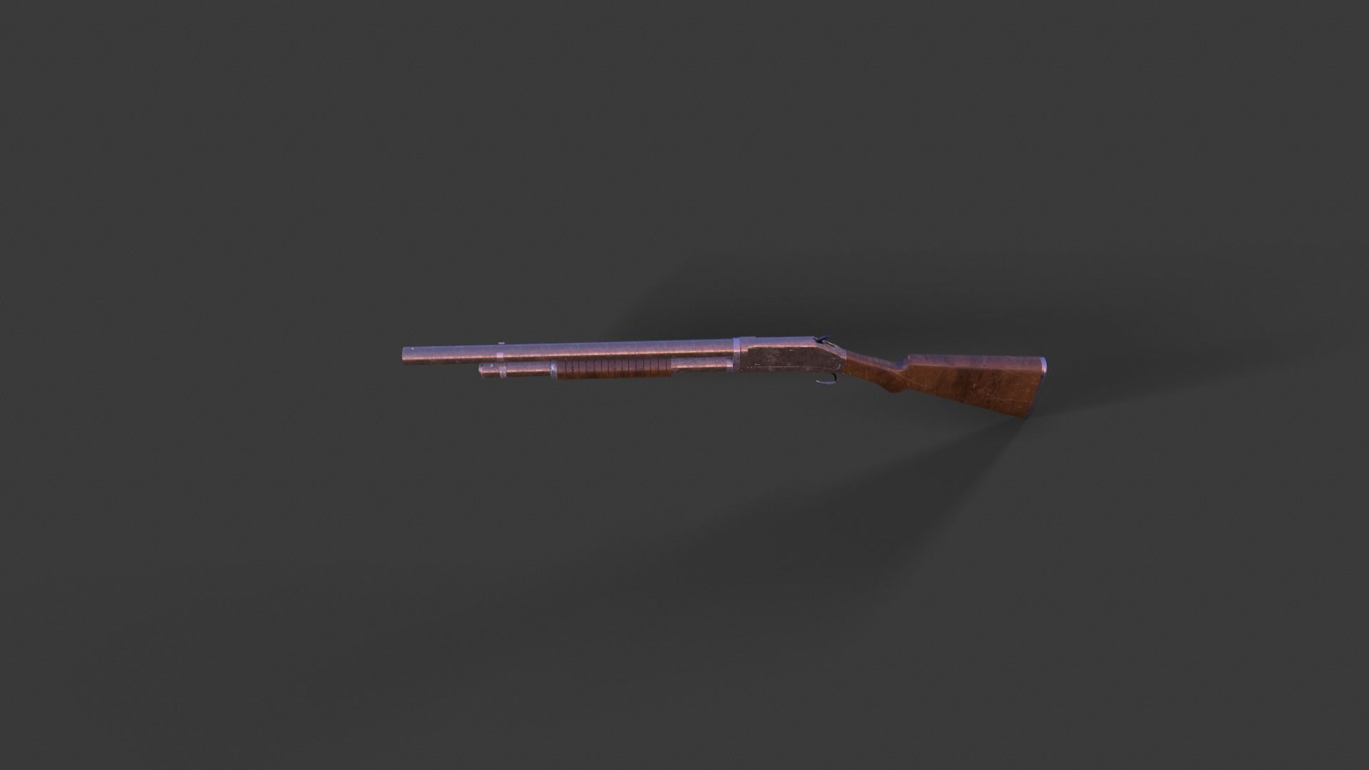 Winchester Gun from 1987 Low-poly 3D model_5