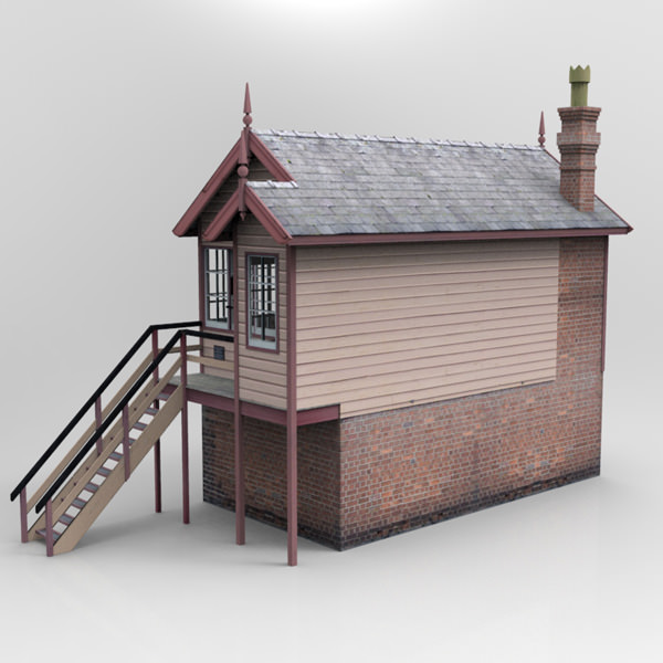 GWR Signal Box 3D model_4