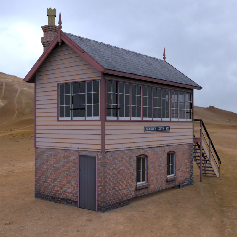 GWR Signal Box 3D model_2