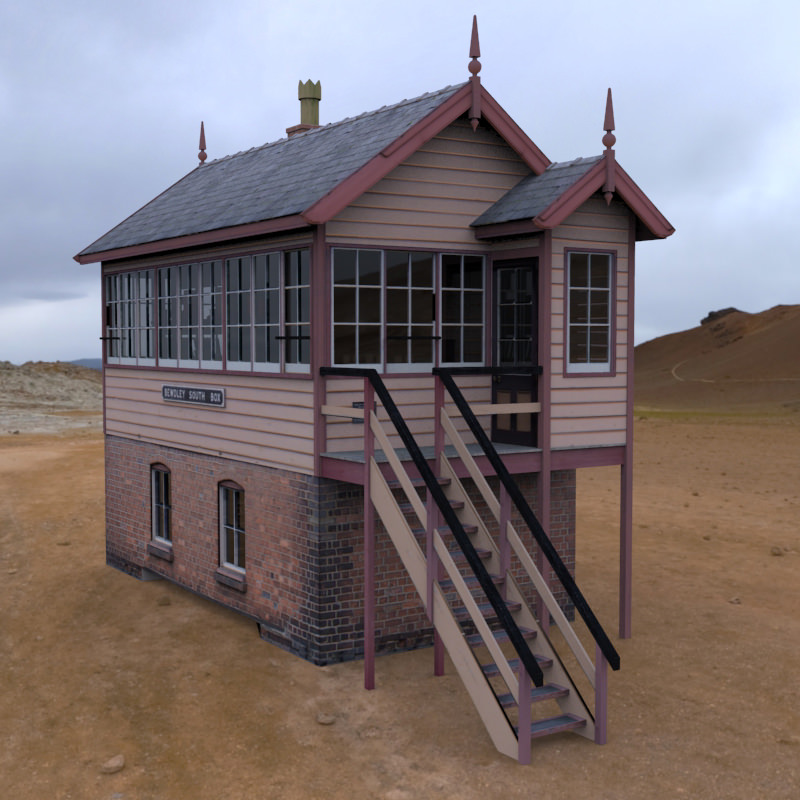 GWR Signal Box 3D model_1